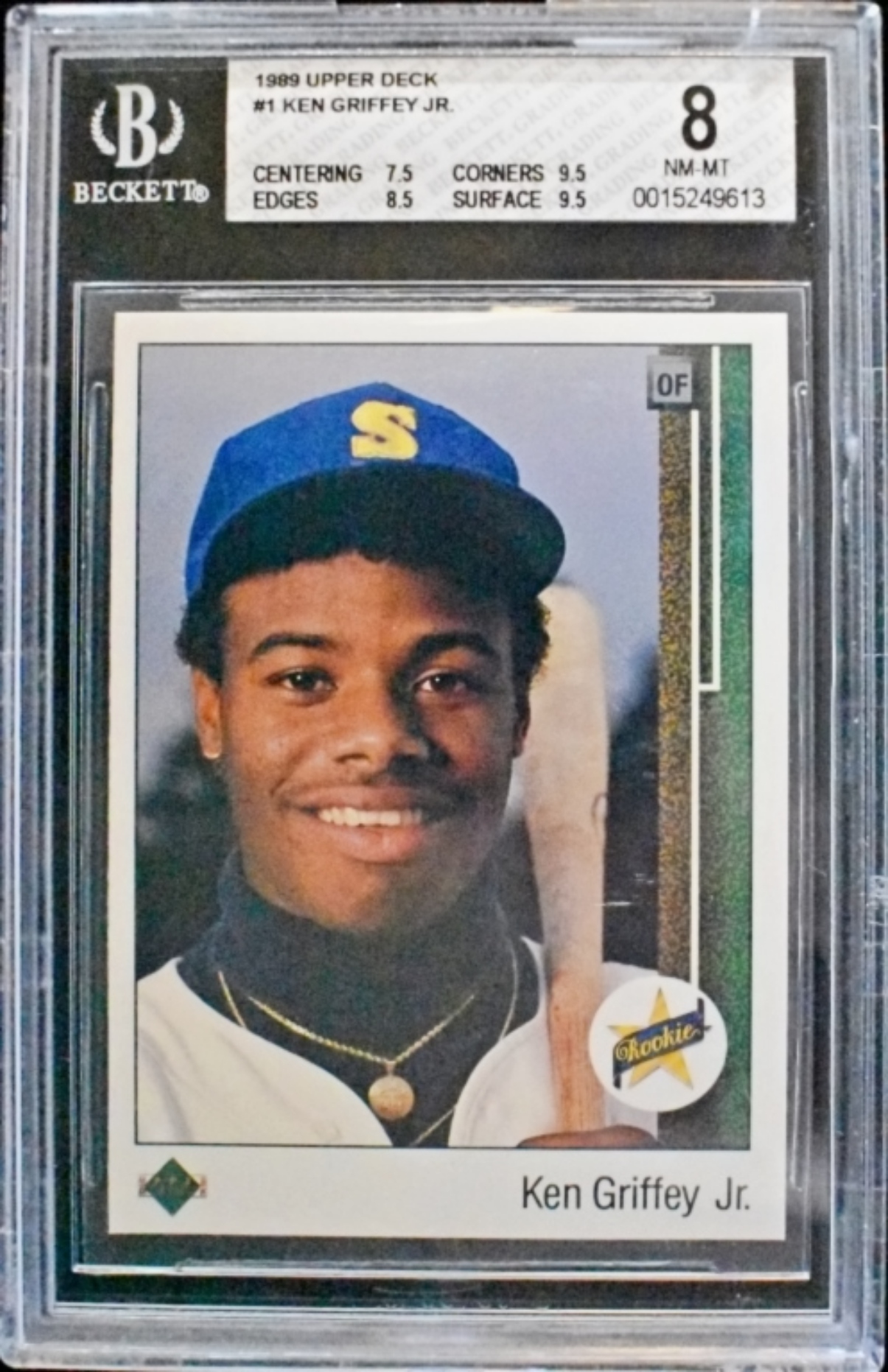 1989 Upper Deck #1 Griffey Jr Rookie Beckett 8