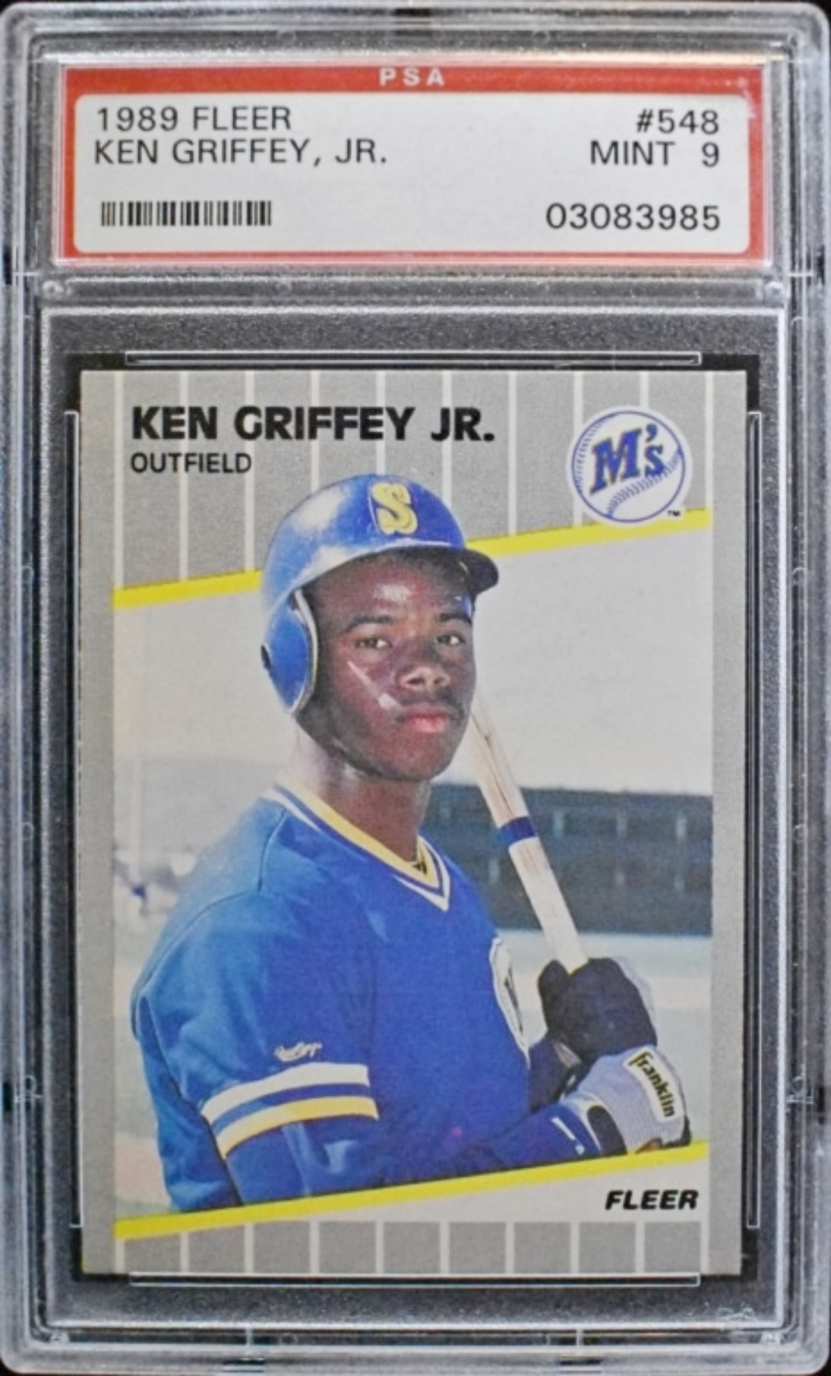1989 Fleer #548 Griffey Jr Rookie PSA 9