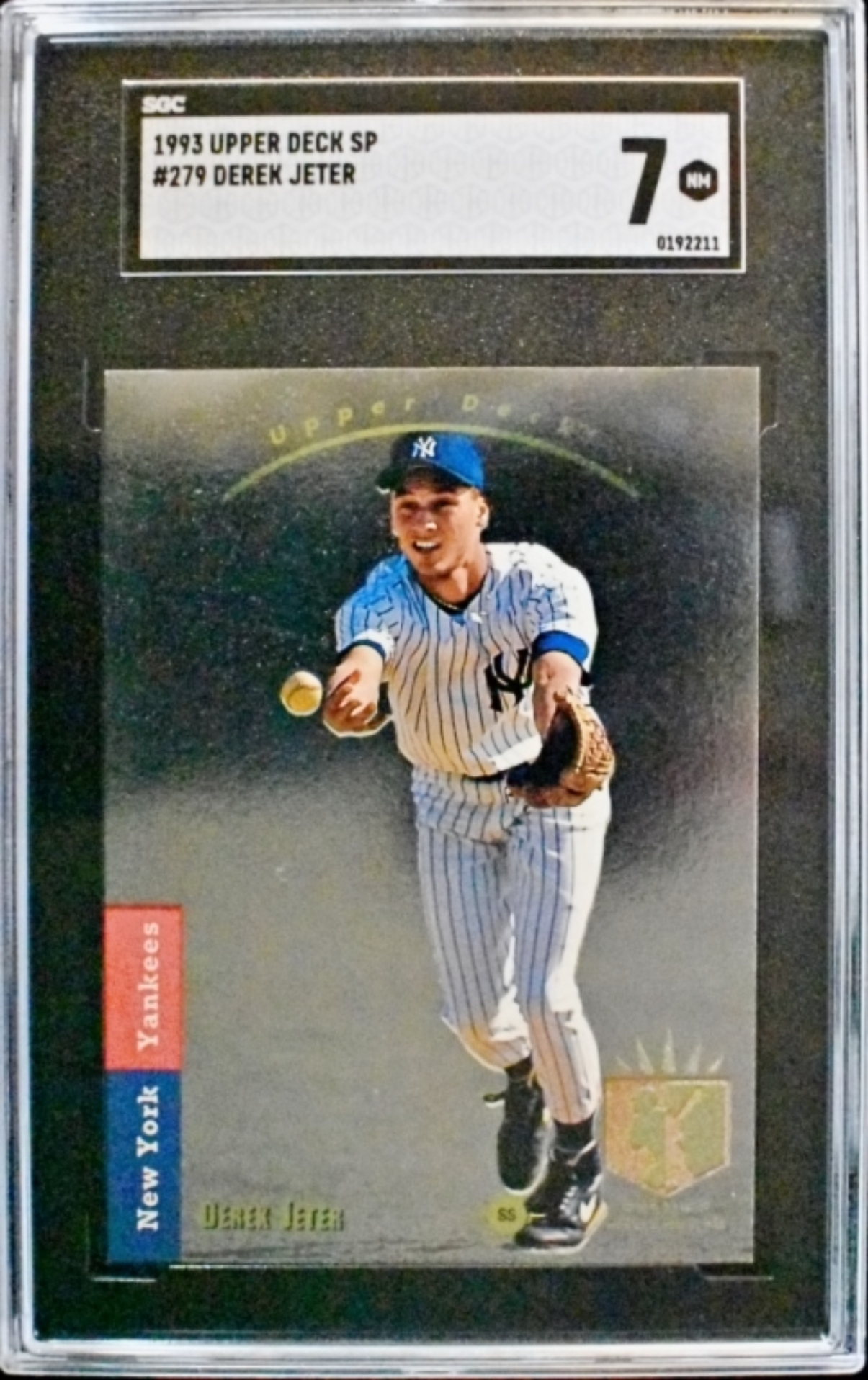 1993 Upper Deck SP Derek Jeter Rookie SGC 7