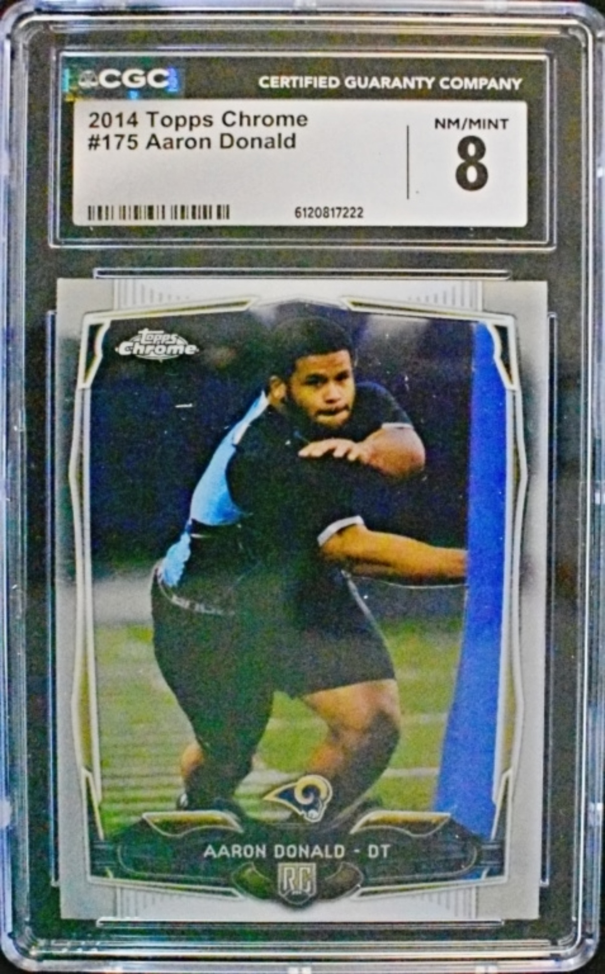 2014 Topps Chrome Aaron Donald CGC 8