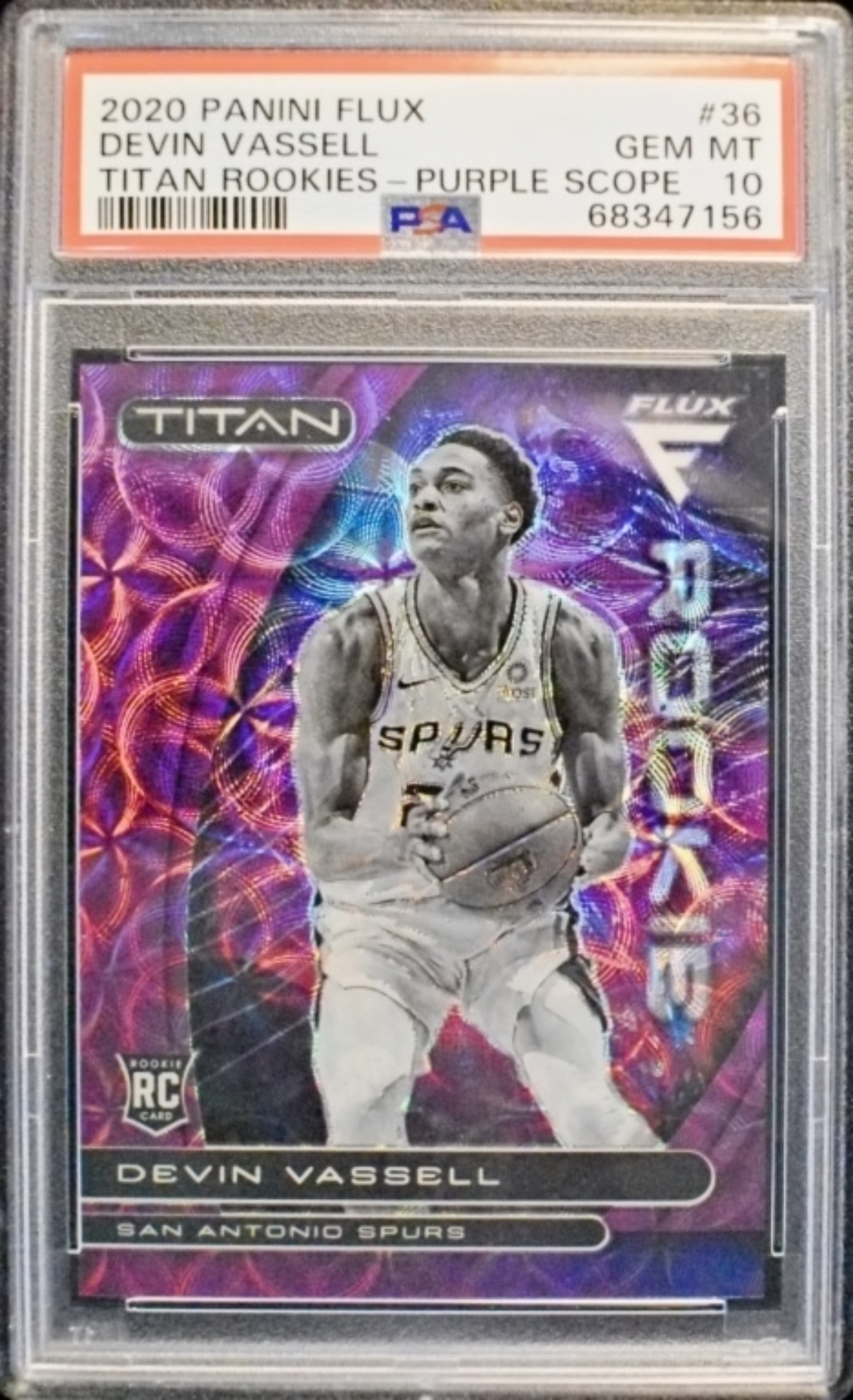 2020 Panini Flux Devin Vassell PSA 10