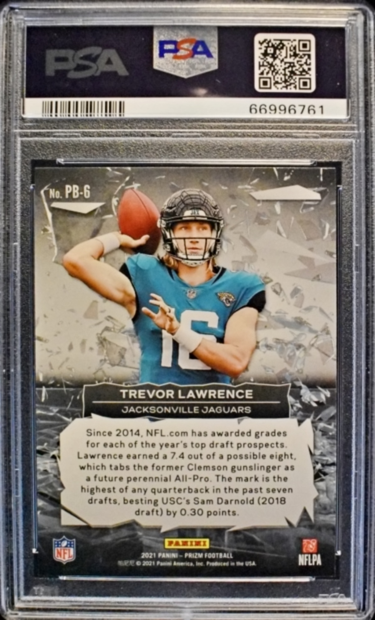 2021 Prizm Trevor Lawrence PSA 10