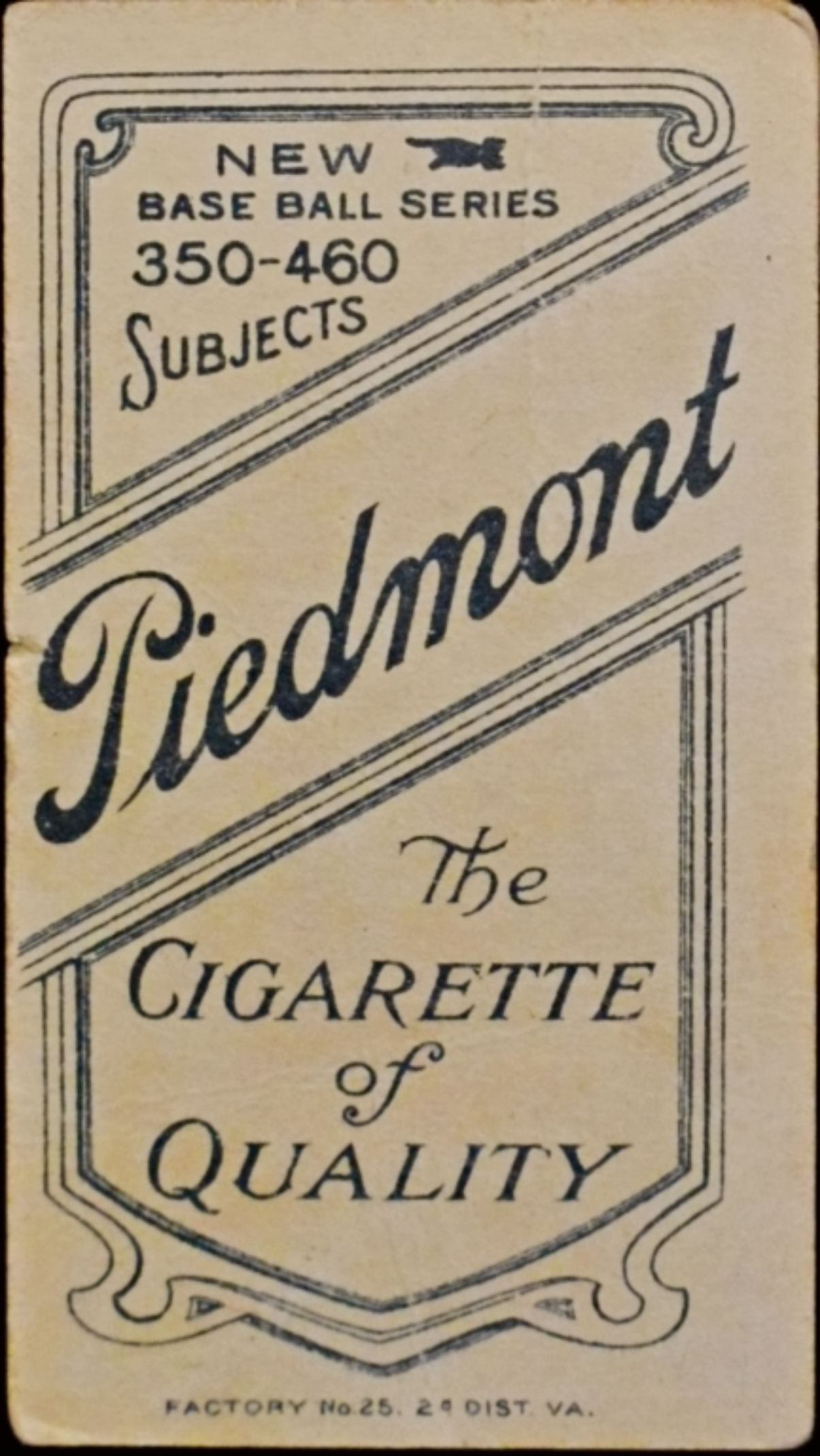 1910 T-206 Cleveland Player Piedmont