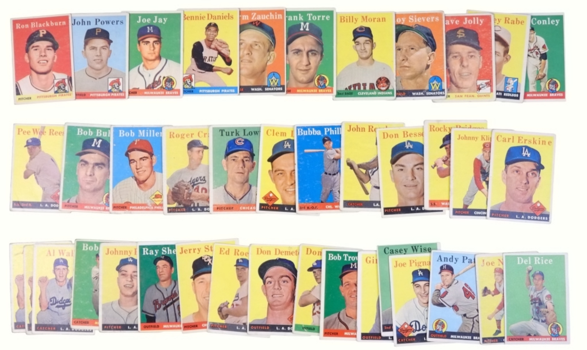 (40) 1958 Topps Baseball Cards
