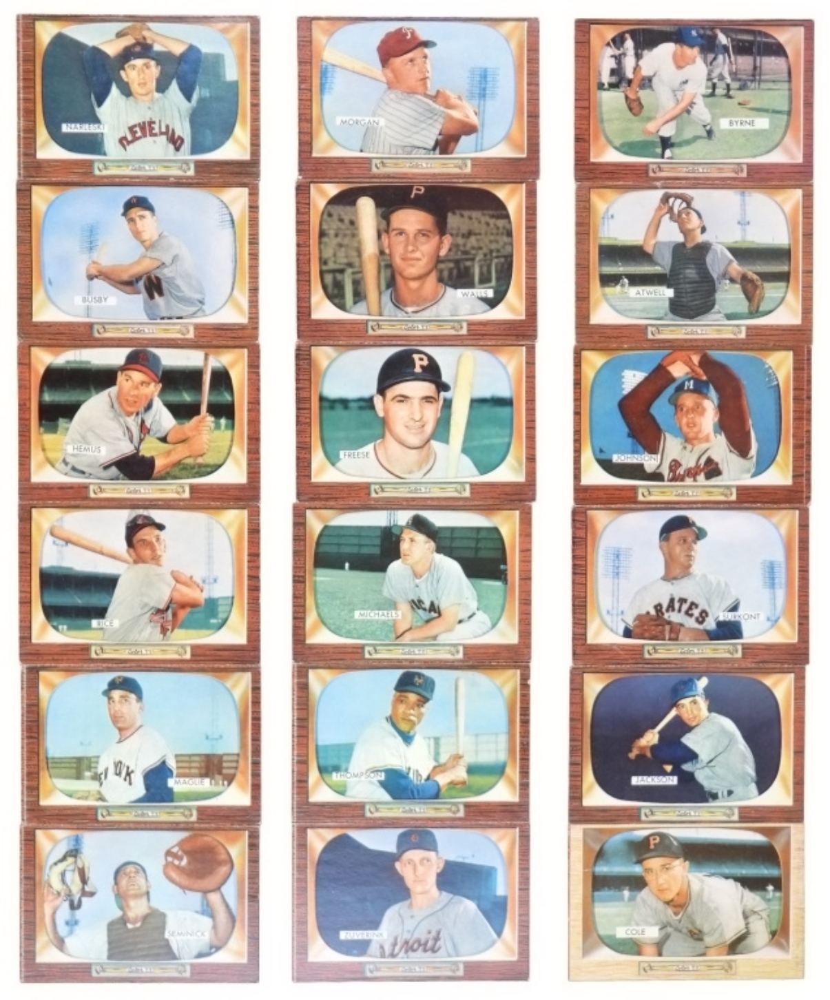 18-1955 Bowman Baseball Cards