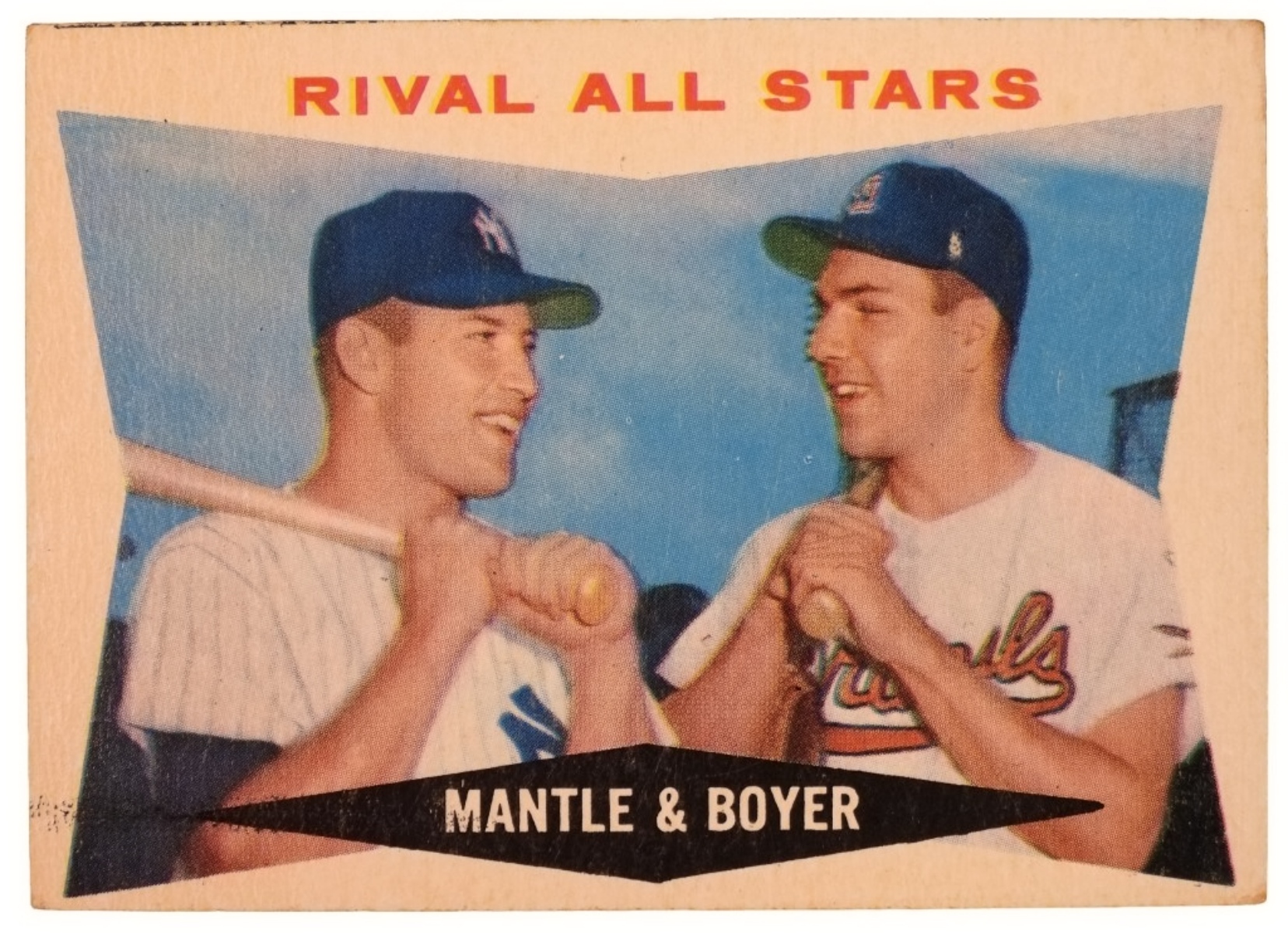 1960 Topps #160 Mantle/Boyer