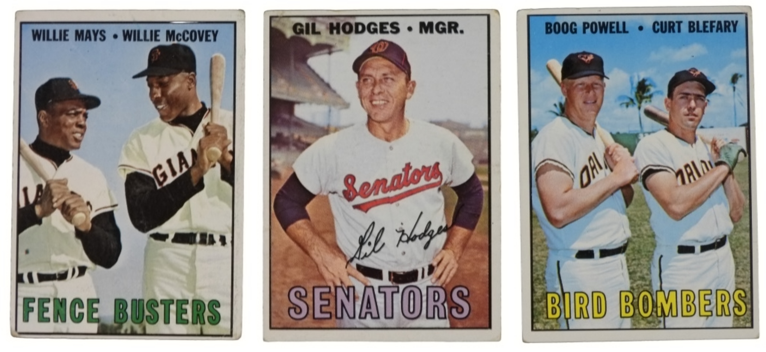 3-1967 Topps Star Cards