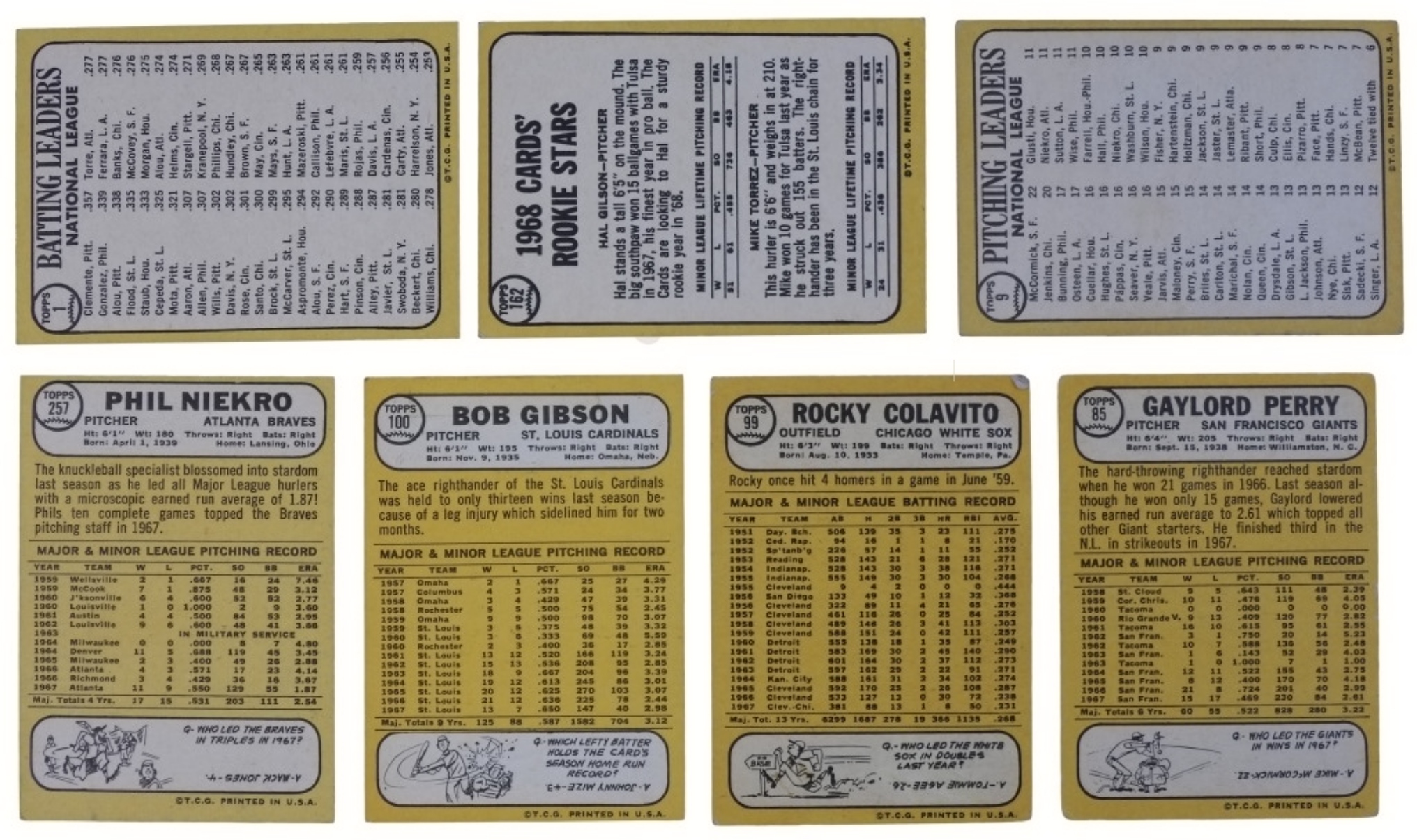 7-1968 Topps Stars & Leaders