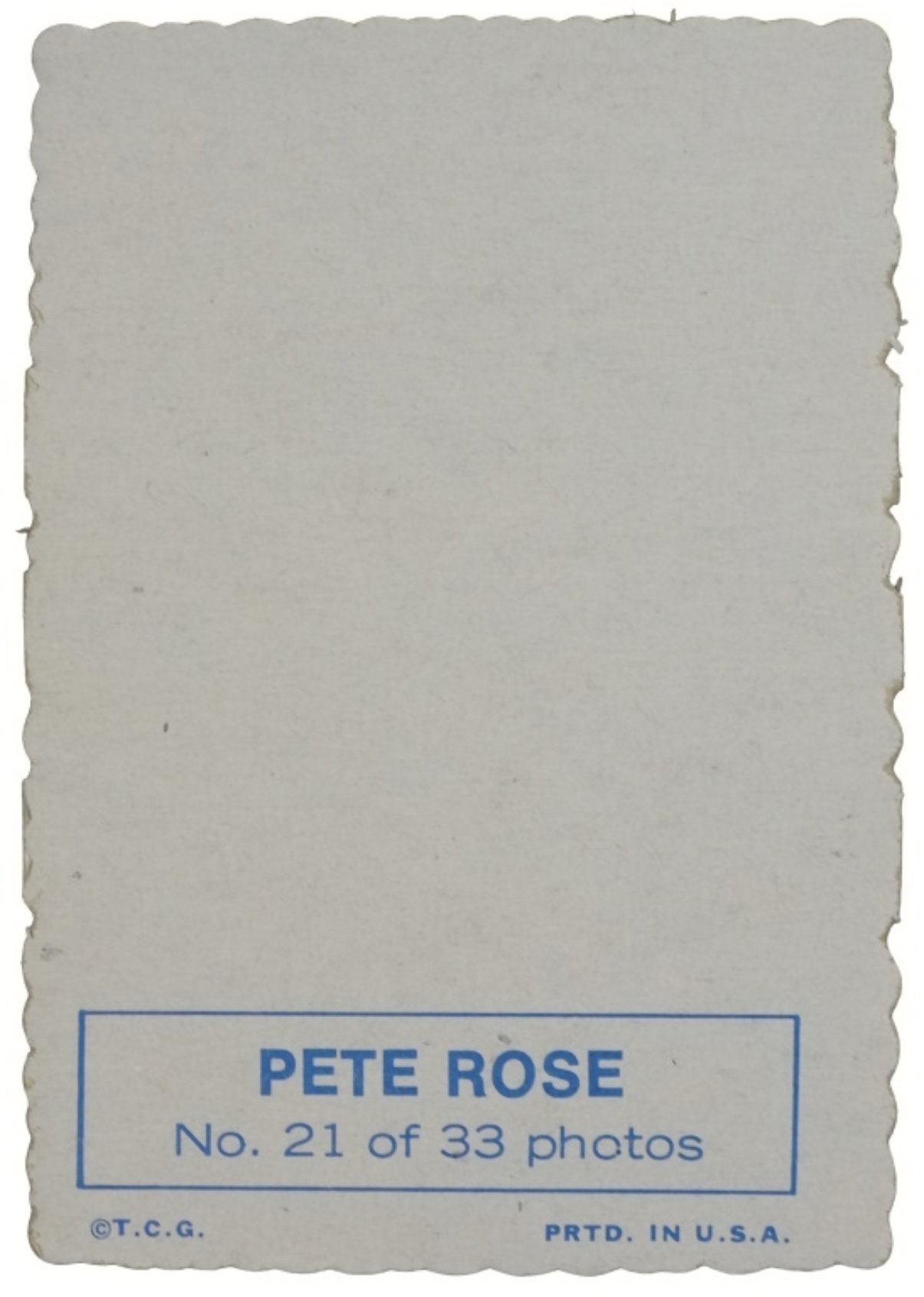 1969 Topps Deckle Edge #21 Pete Rose