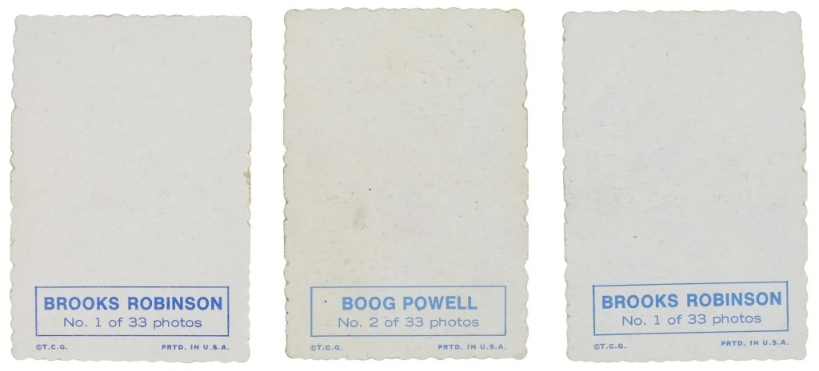 3-1969 Topps Deckle Edge