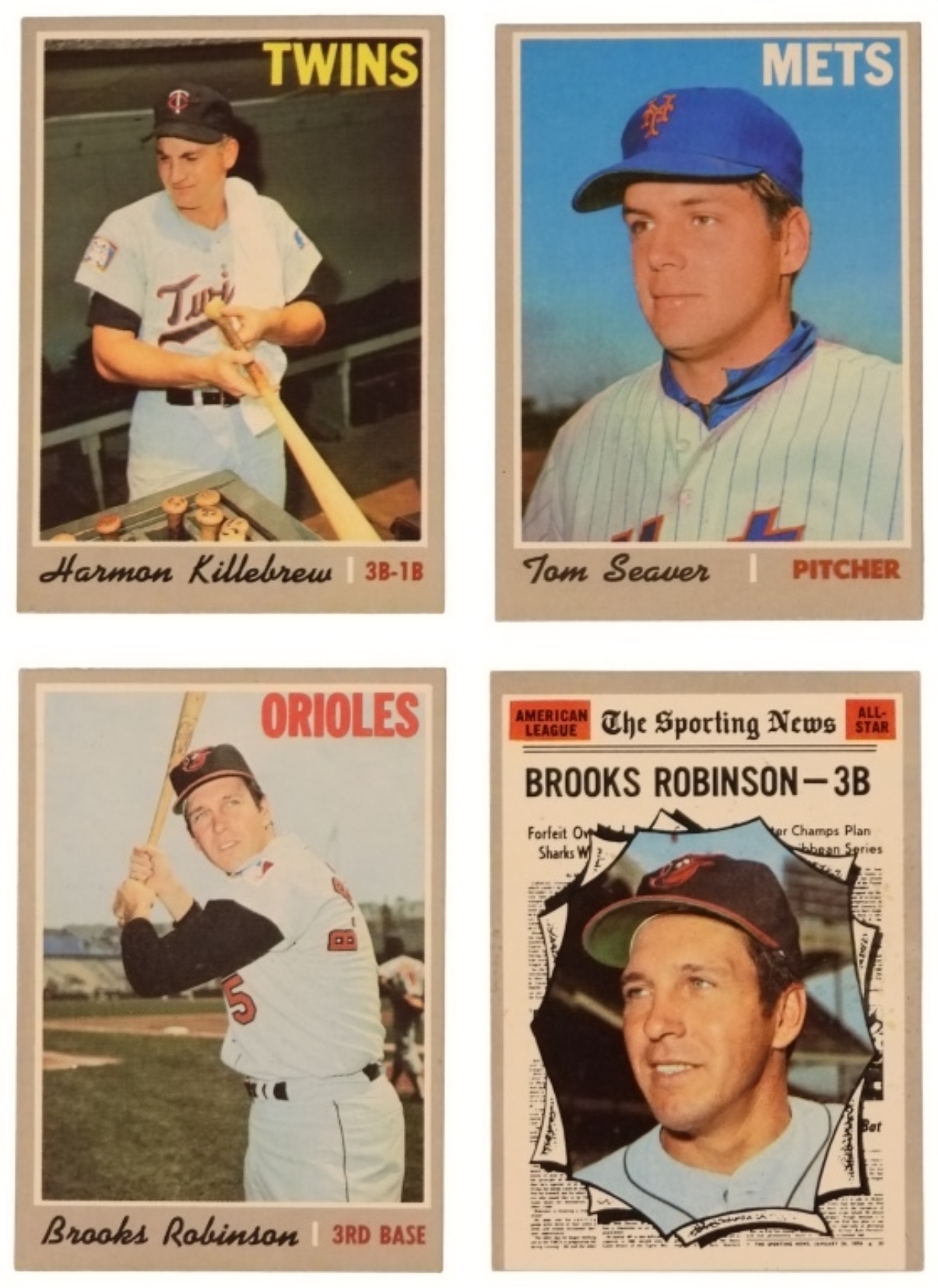 4-1970 Topps Star Cards - L@@K