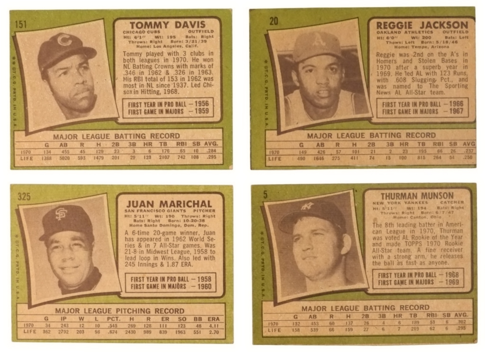 4-1971 Topps Stars & Rookies