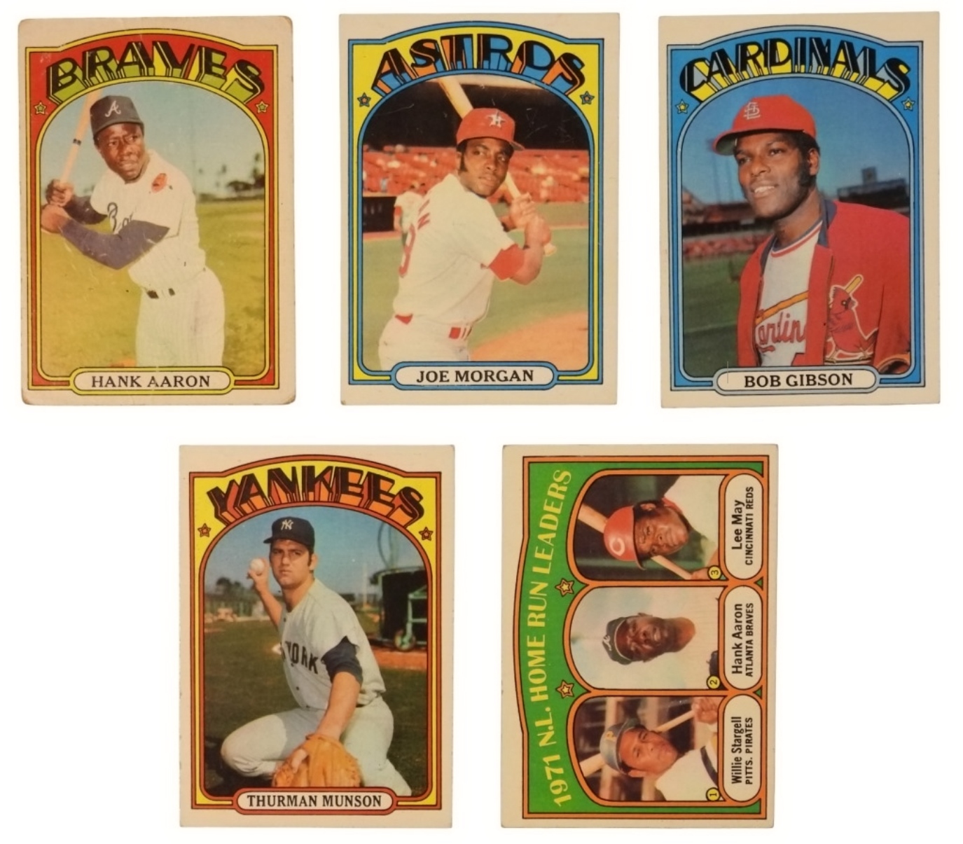 5-1972 Topps Star Card Lot