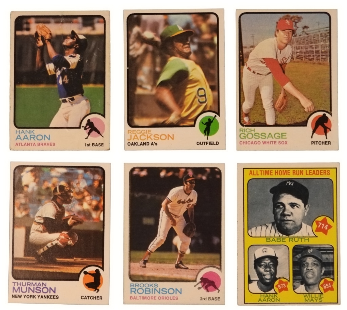 6-1973 Topps Star Card Lot