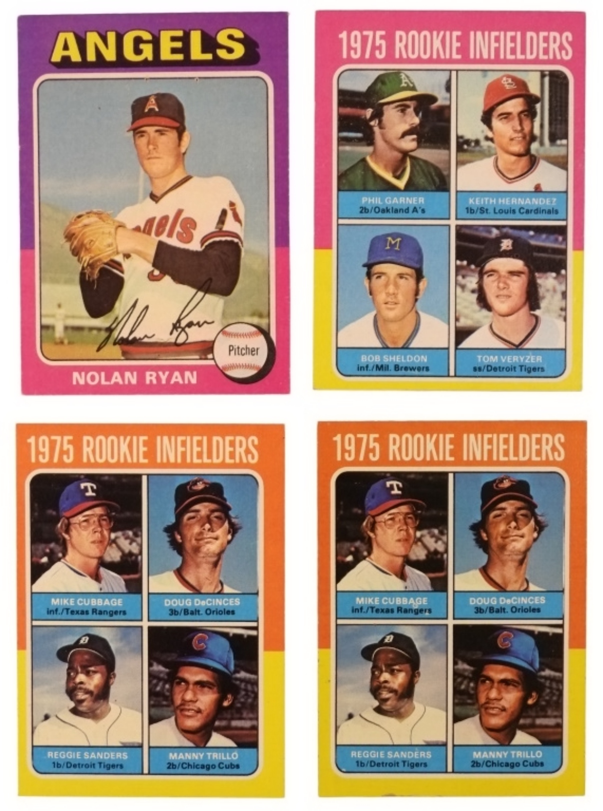 4-1975 Topps Rookie & Star Cards