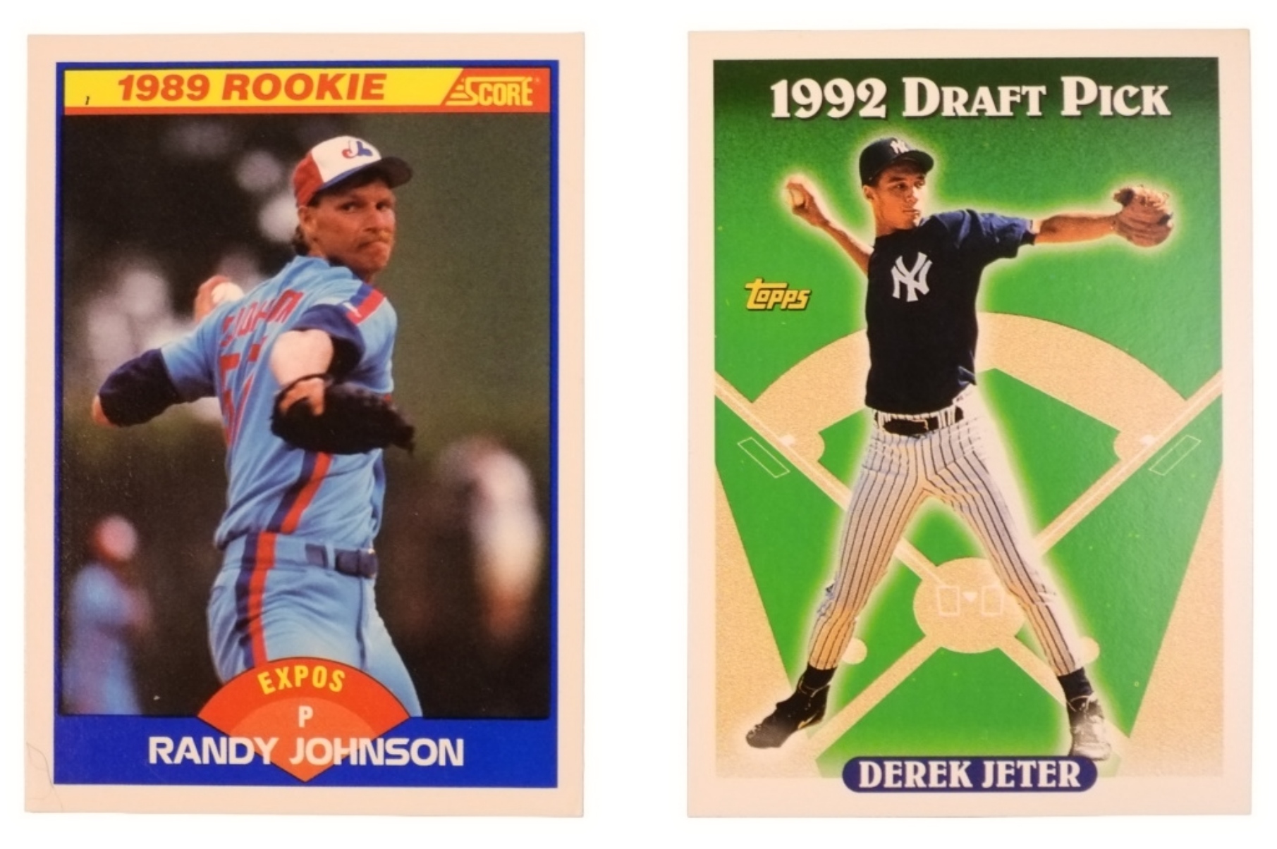 2-Baseball Rookies: Derek Jeter & Randy Johnson