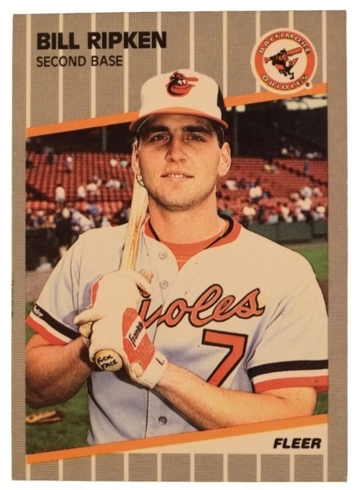 1989 Fleer #616 Billy Ripken "ff" Error Card