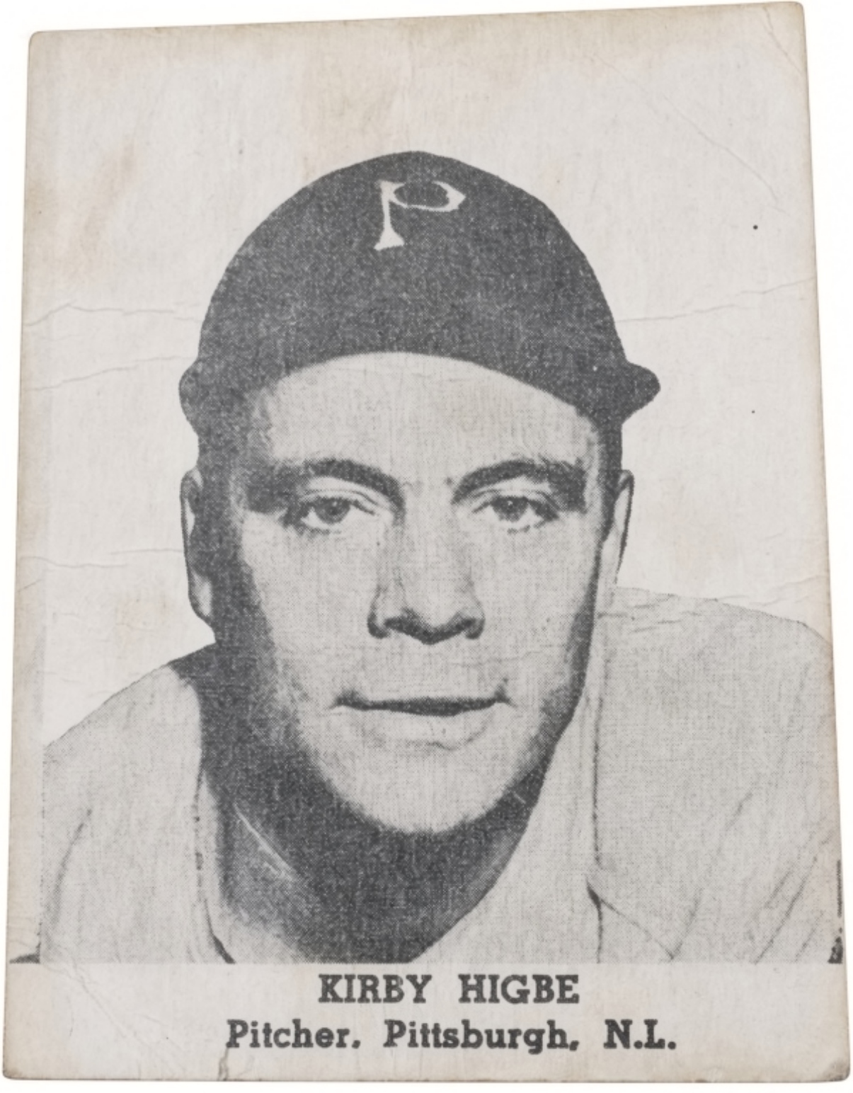 1947 Tip Top Bread Kirby Higbe Pittsburgh Pirates