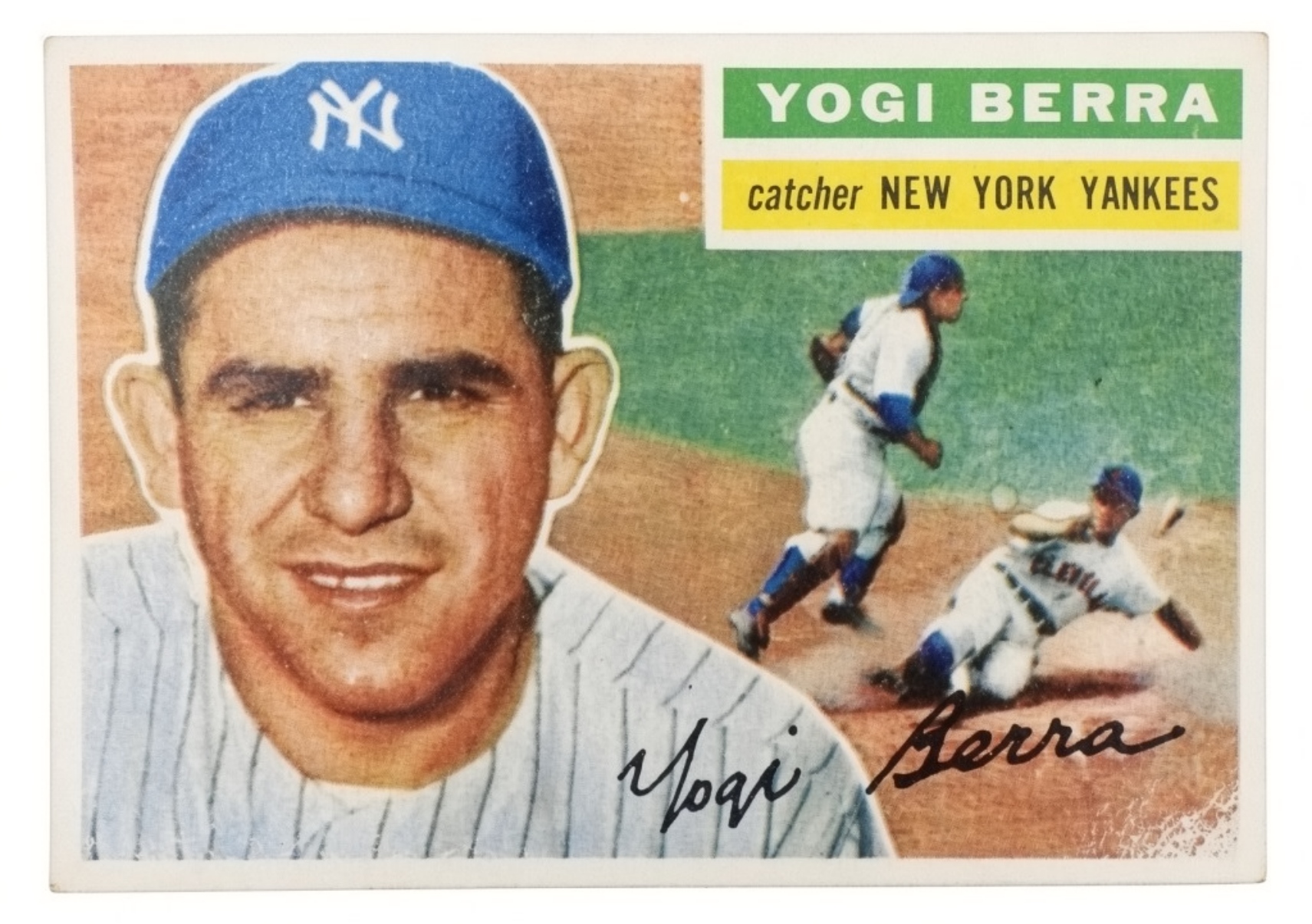 1956 Topps Yogi Berra #110 Yankees Catcher