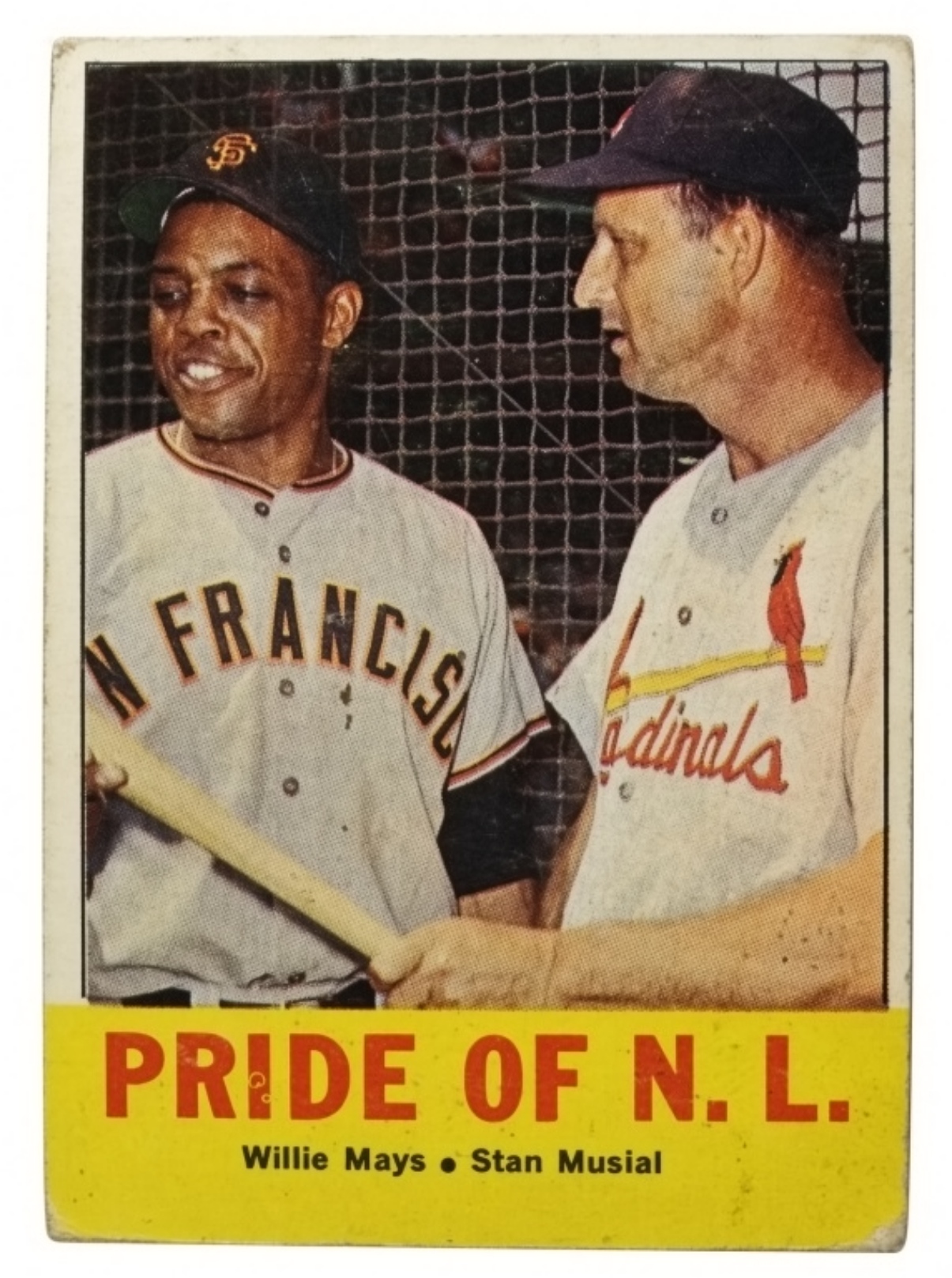 1963 Topps #138 Willie Mays & Stan Musial