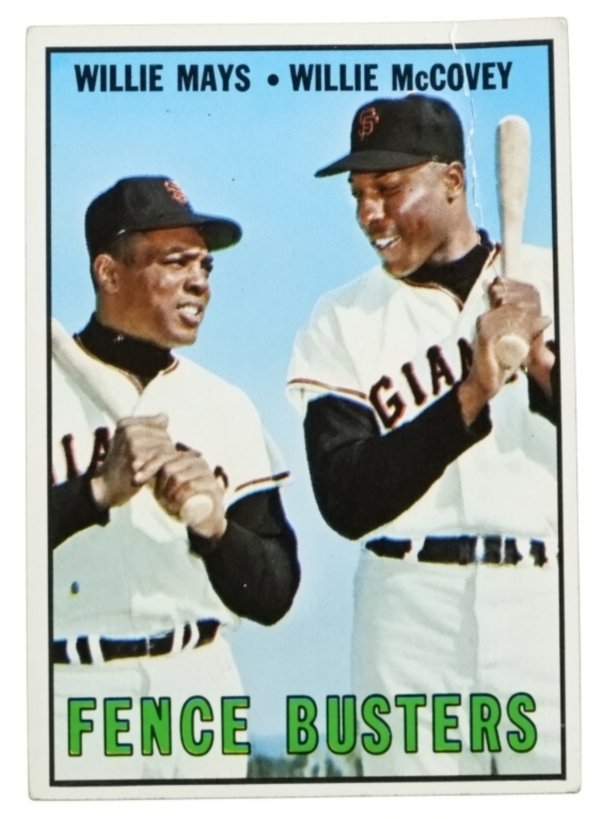 1967 TOPPS #423 Fence Busters Mays & McCovey
