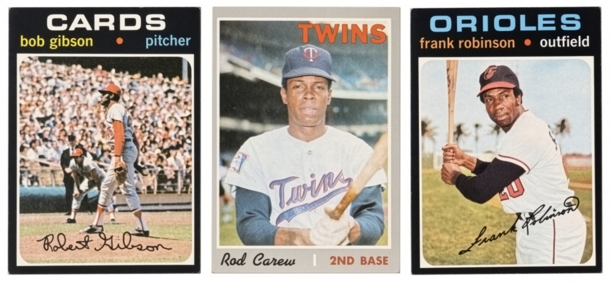 1970's Star Card Lot: Carew, F.Robinson,