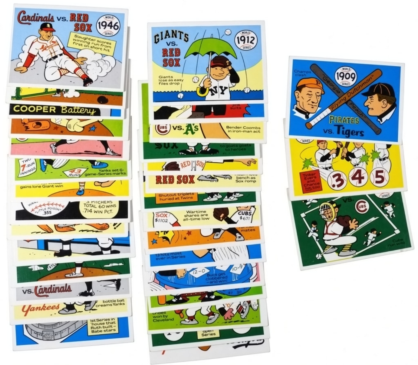 (33) 1970 Fleer World Series Cards