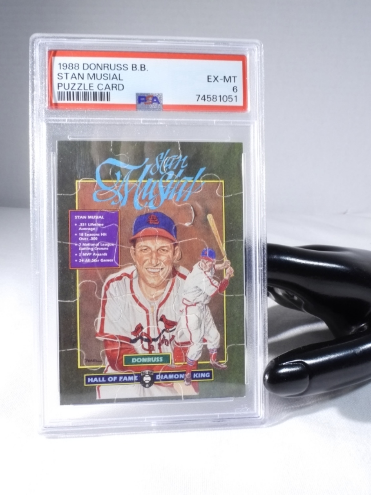 1988 Donruss Stan Musial Puzzle Card PSA 6