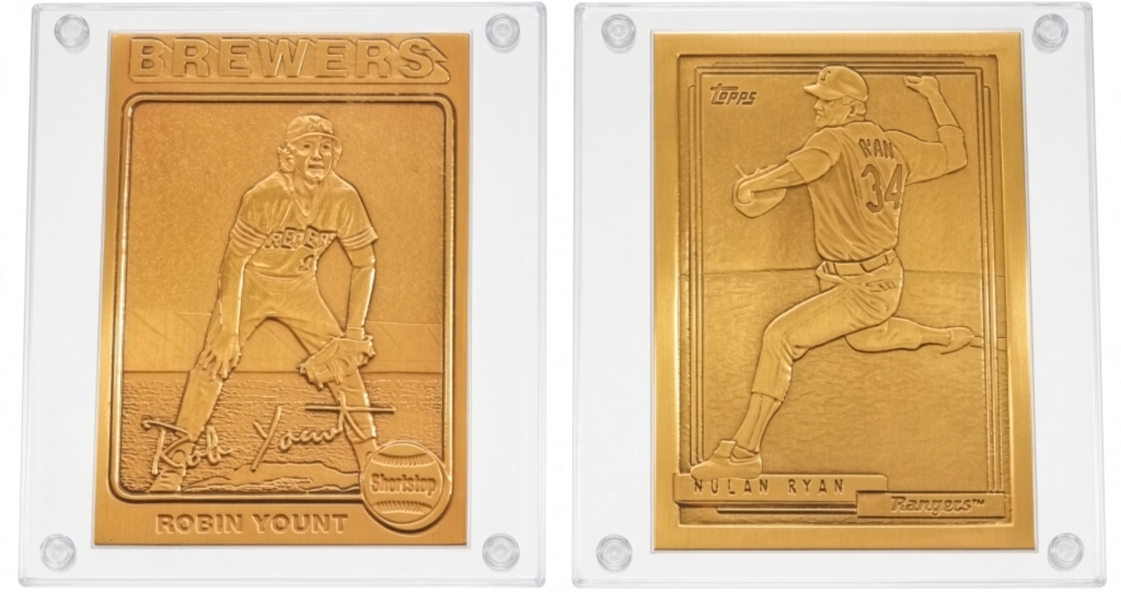 Topps Highland Mint Bronze Cards Ryan/Yount