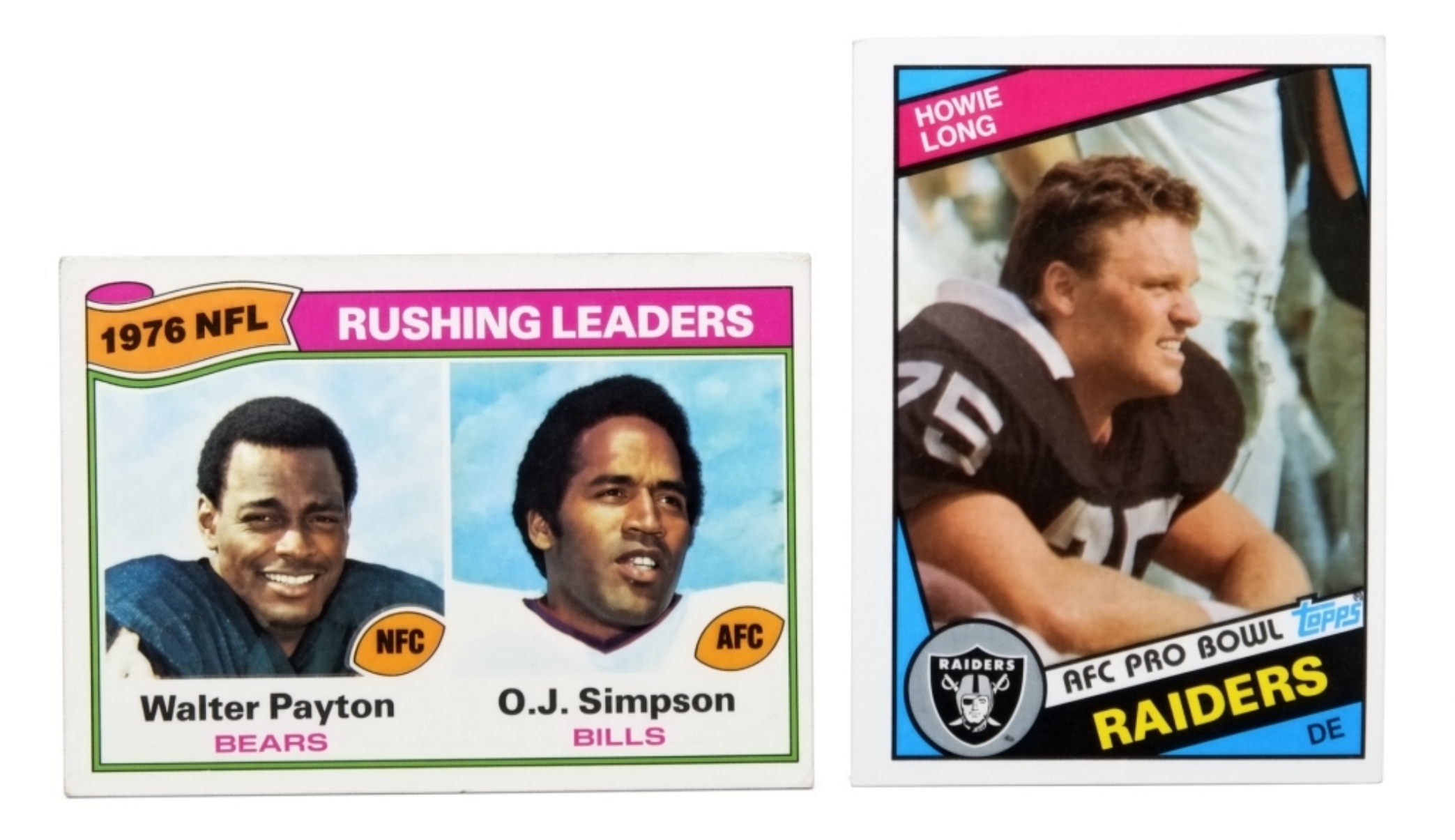 NFL Topps Rushing Leaders & Howie Long