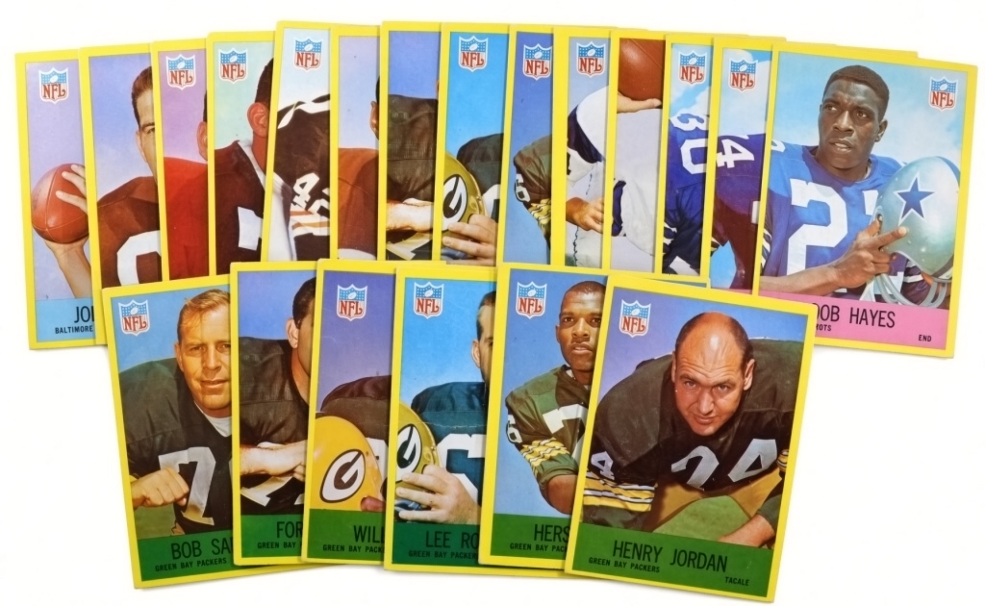 (20) 1967 Philadelphia Football Cards