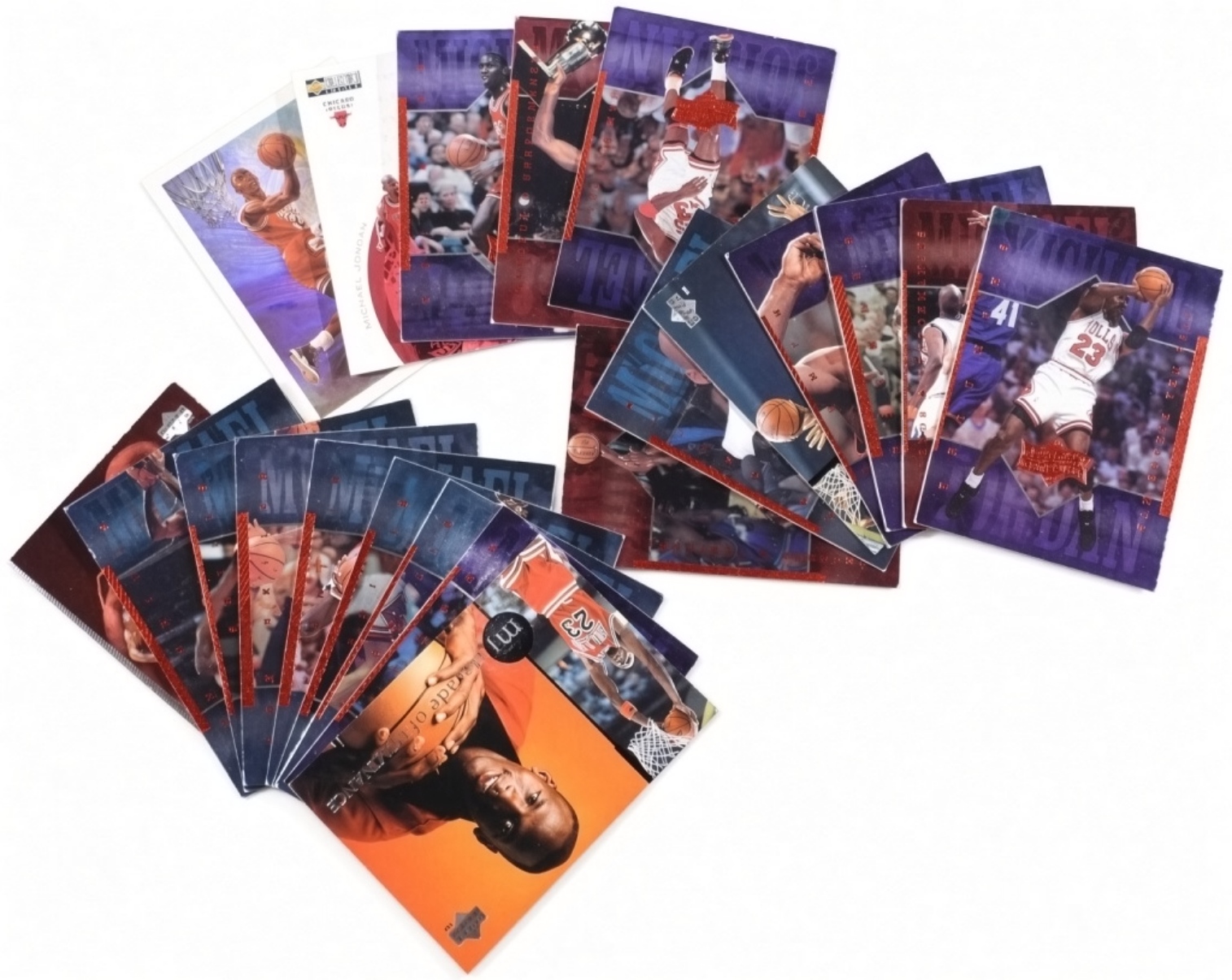 22 Michael Jordan 1990s Trading Cards Lot