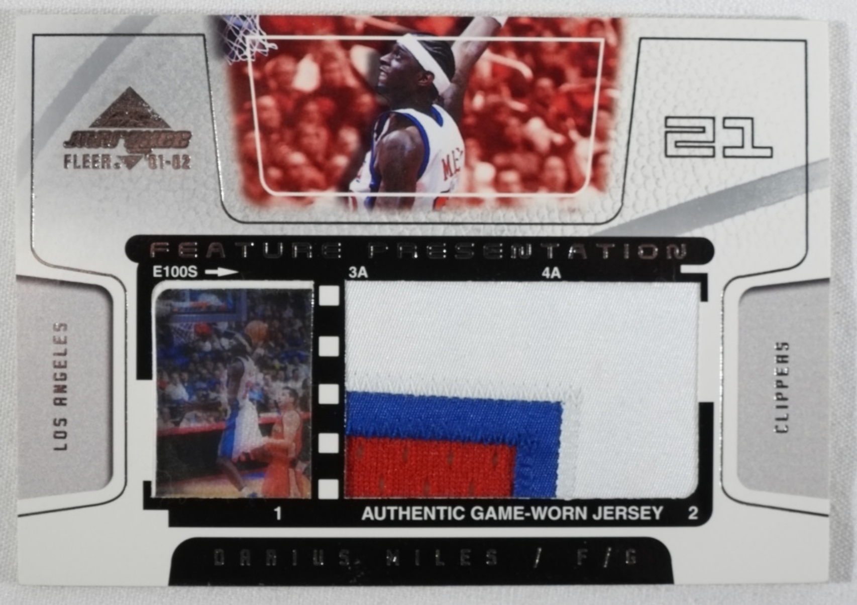 Fleer Darius Miles Jersey Swatch 021/250