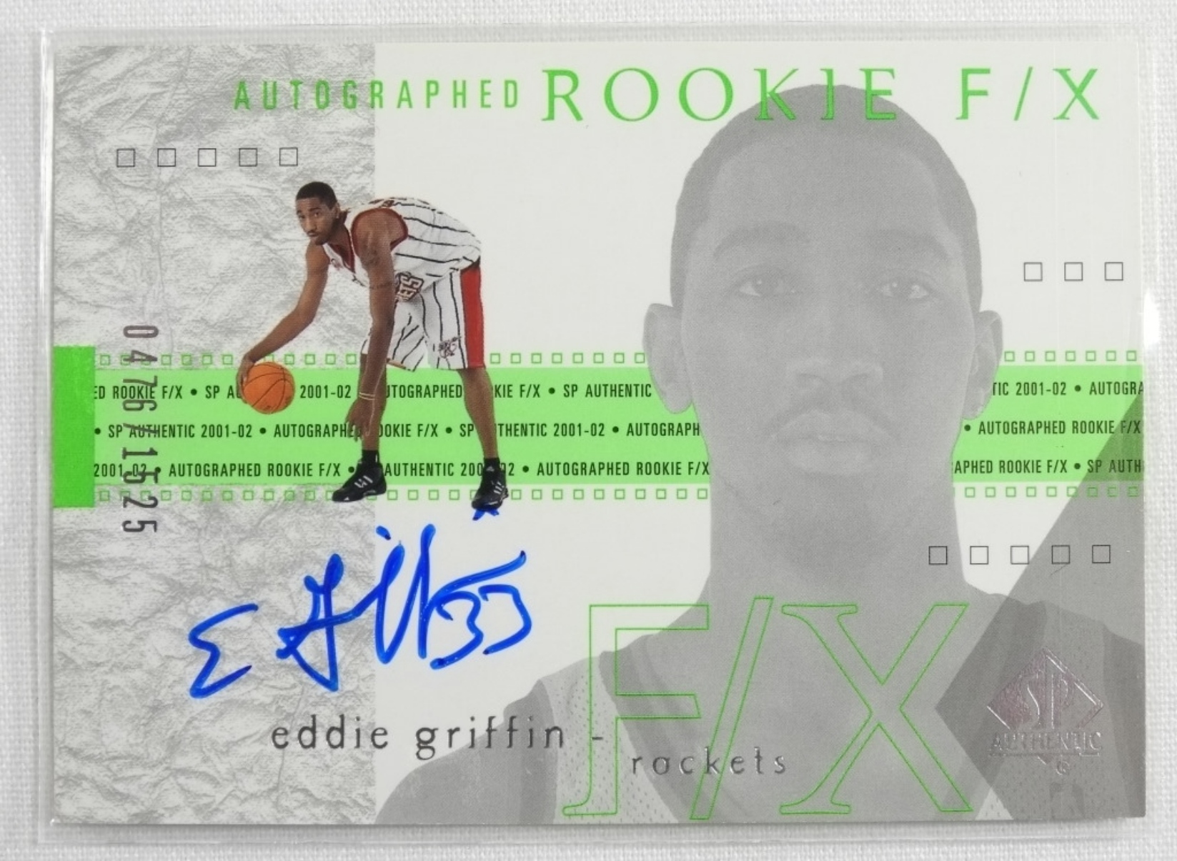 Autographed Rookie F/X Eddie Griffin