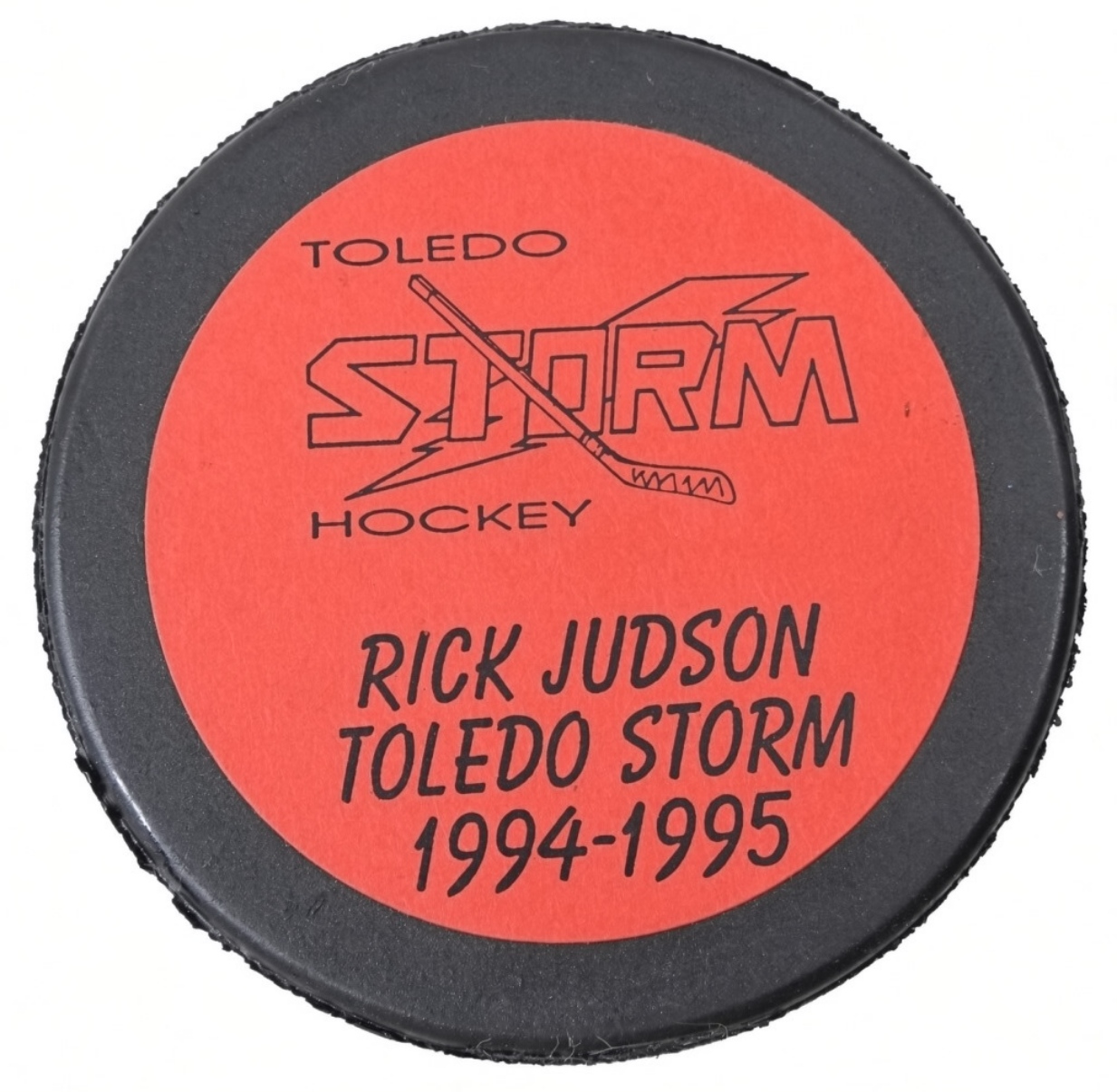 Rick Judson Toledo Storm Signed Puck