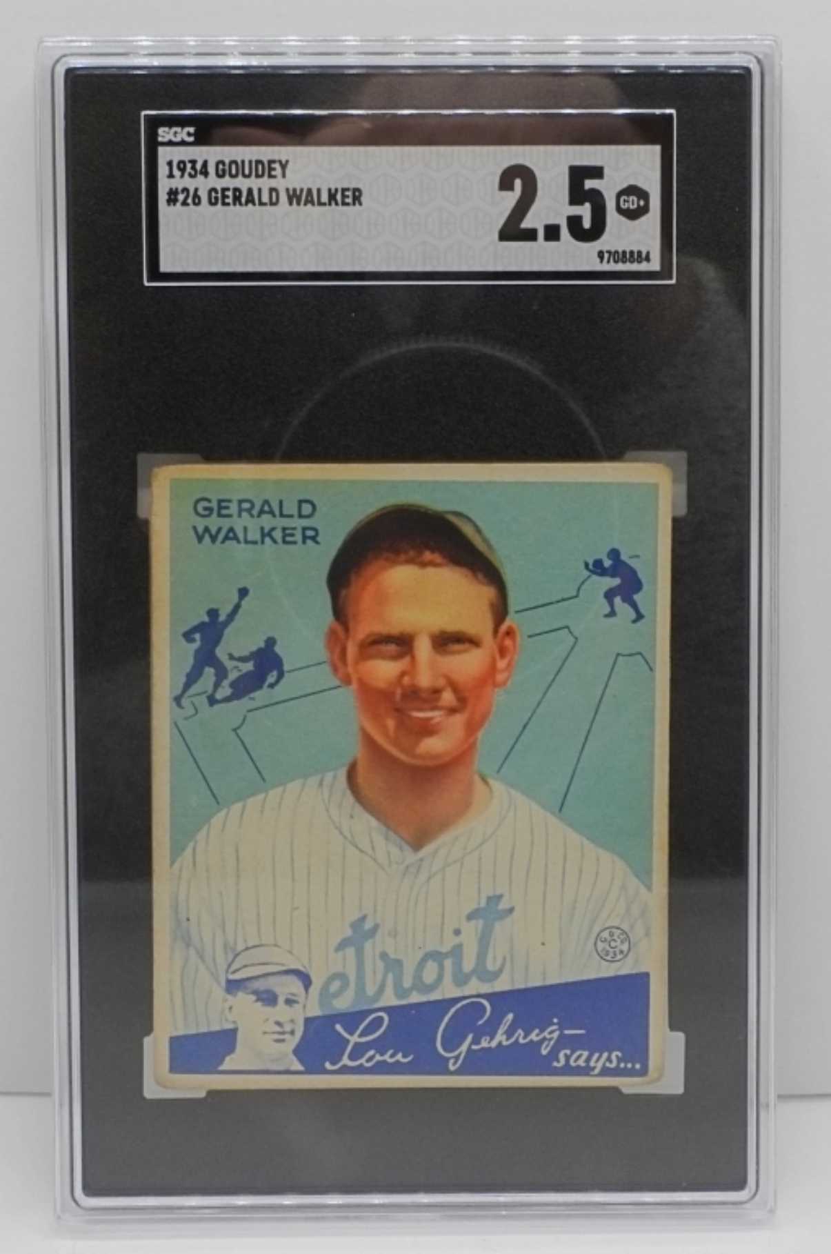 1934 Goudey #26 Gerald Walker SGC 2.5