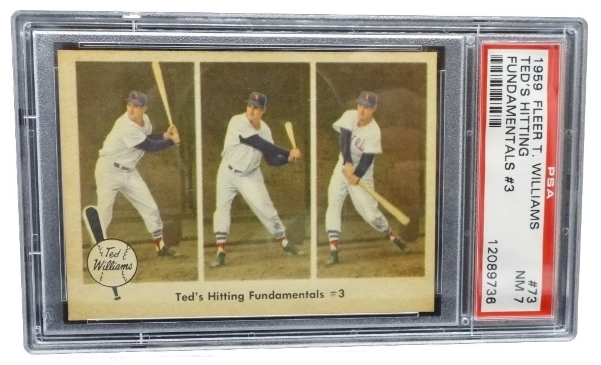 1959 Fleer #73 Ted Williams Baseball PSA 7