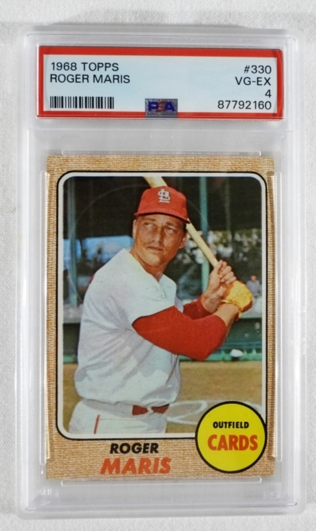 1968 Topps #330 Roger Maris PSA 4