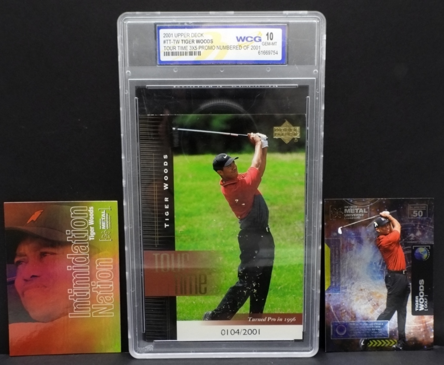 2001 Upper Deck Tour Time Tiger Woods #TT-TW Card