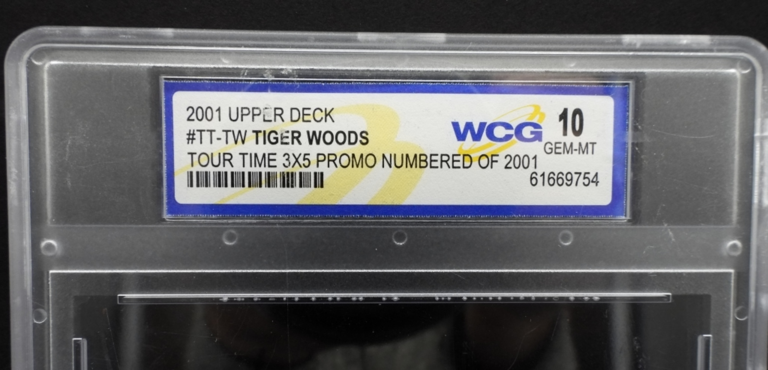 2001 Upper Deck Tour Time Tiger Woods #TT-TW Card