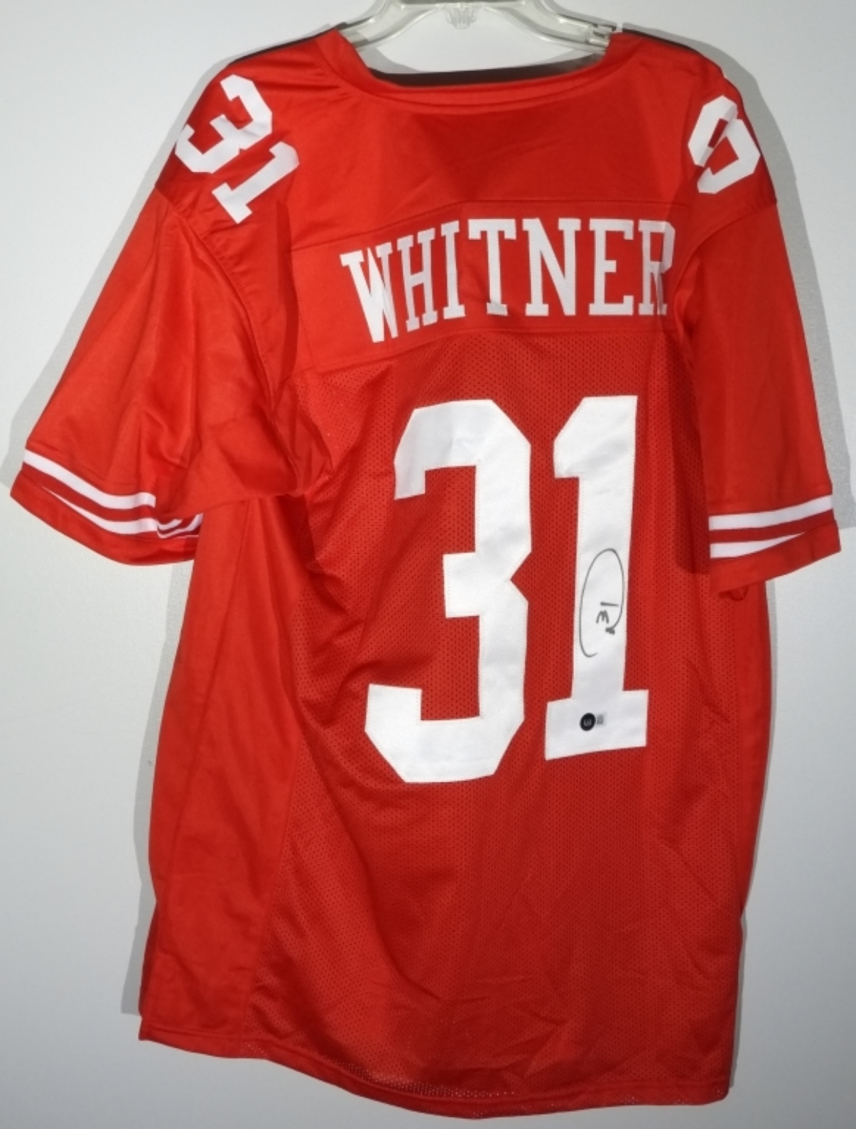 Donte Whitner Autographed Jersey Beckett