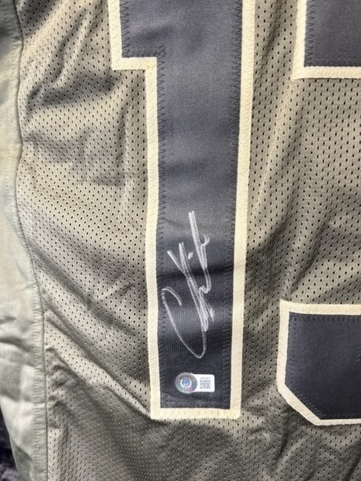 Kirk #13 Signed Football Jersey with Beckett COA