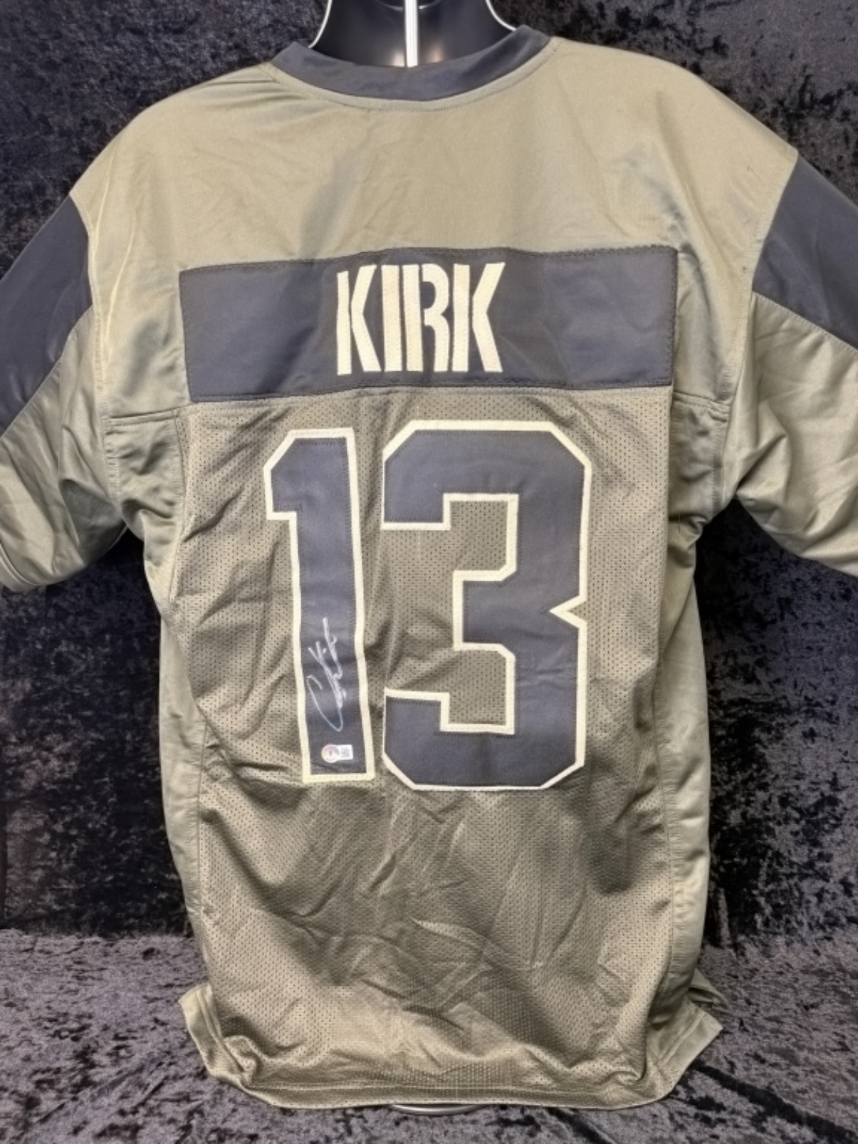 Kirk #13 Signed Football Jersey with Beckett COA