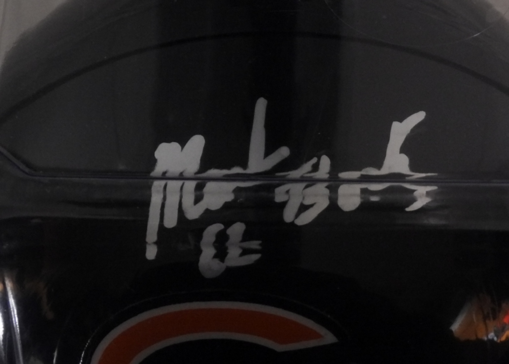 Signed Mini Helmet Mark Bortz