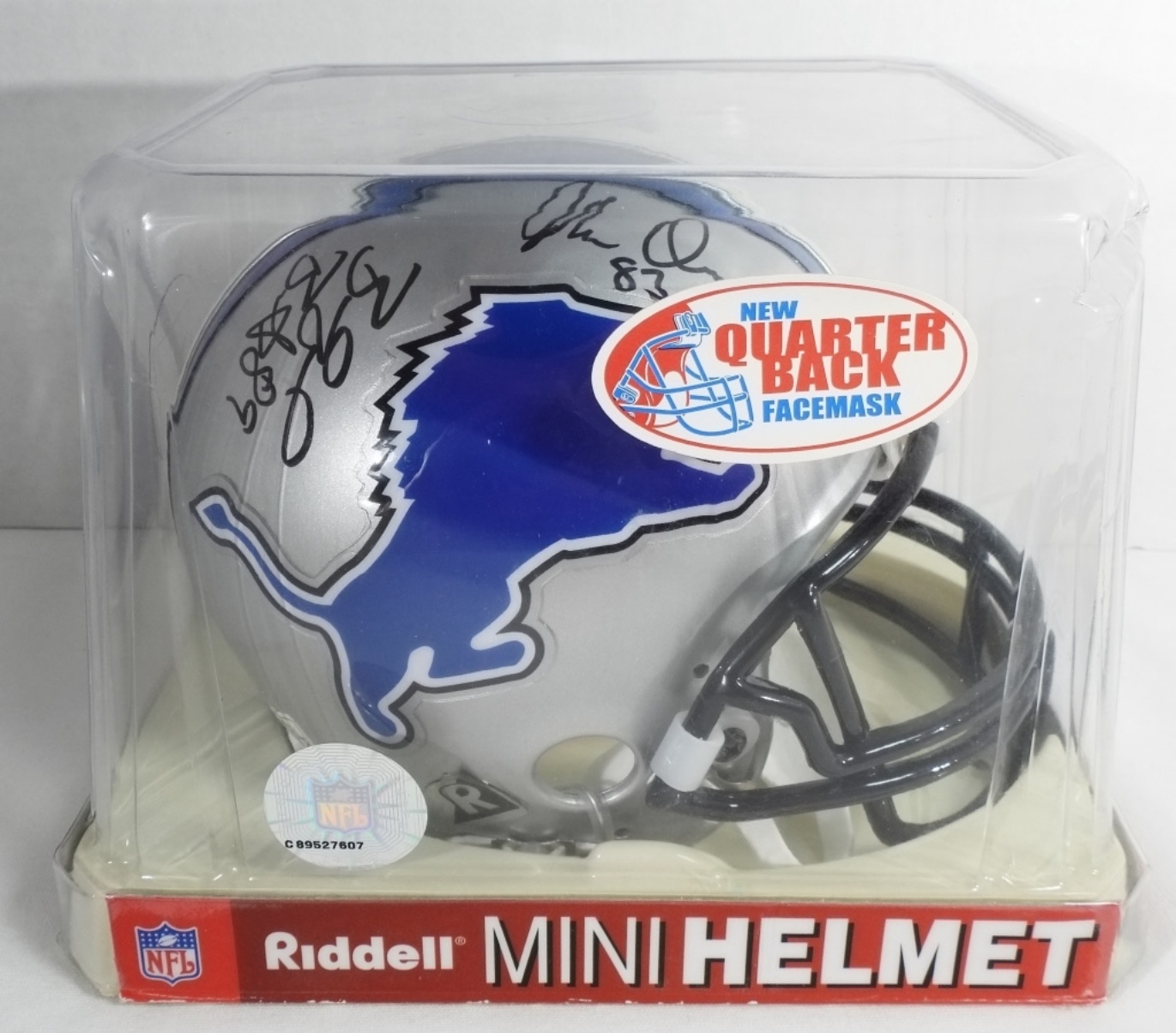 Detroit Lions Mini Helmet (3) Autograph's
