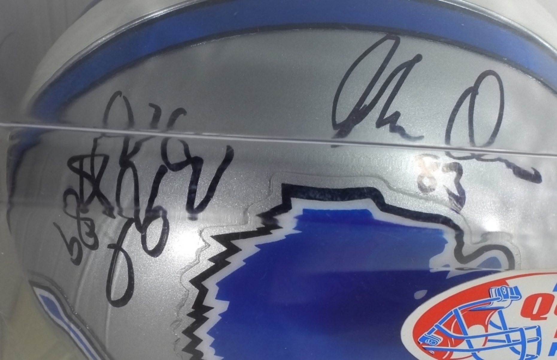 Detroit Lions Mini Helmet (3) Autograph's