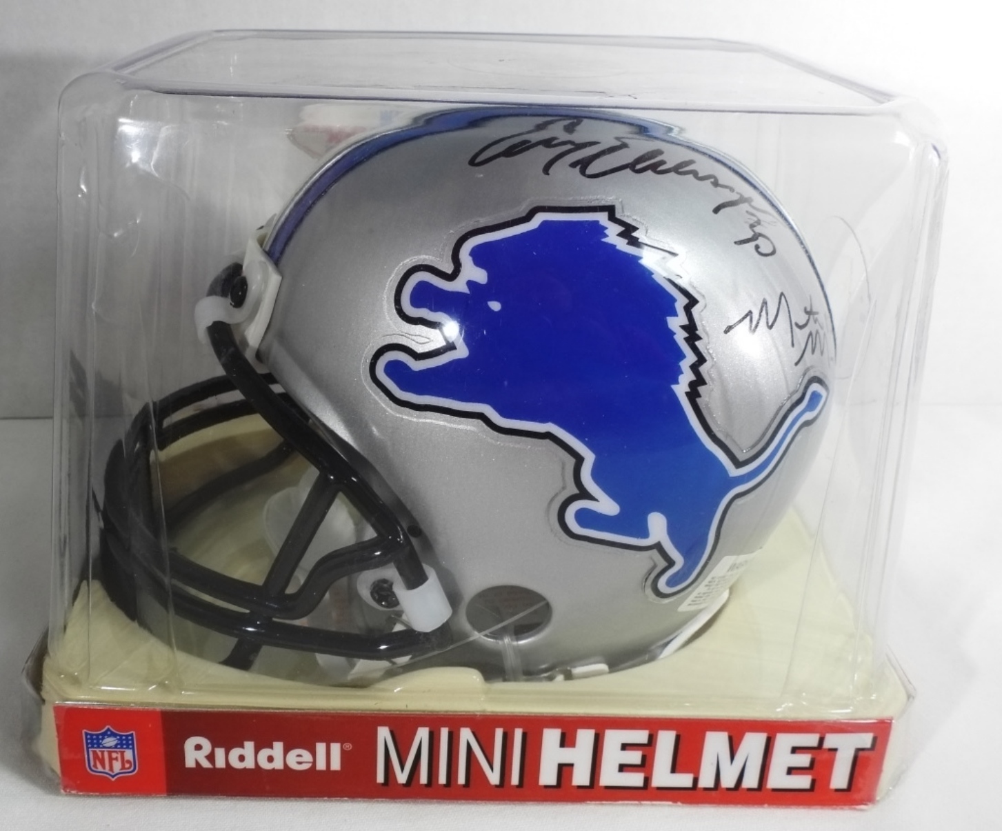 Detroit Lions Mini Helmet (3) Autograph's