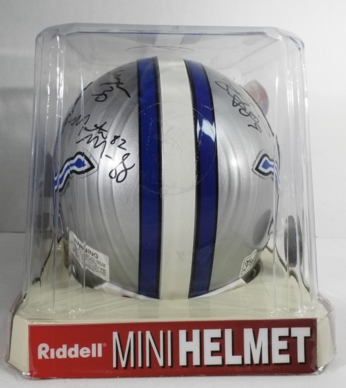 Detroit Lions Mini Helmet (3) Autograph's