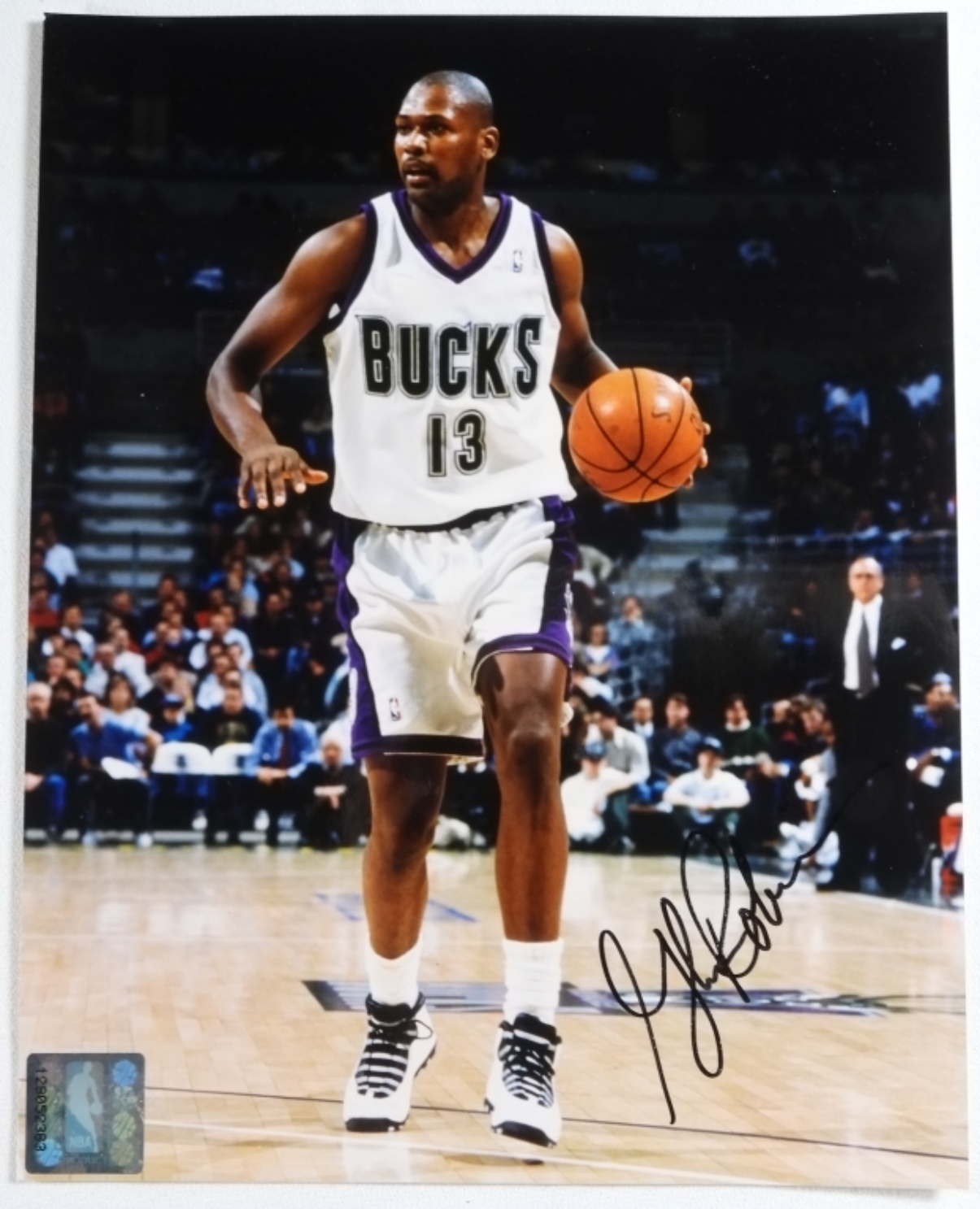 Glenn Robinson Signed Milwaukee Bucks Photo