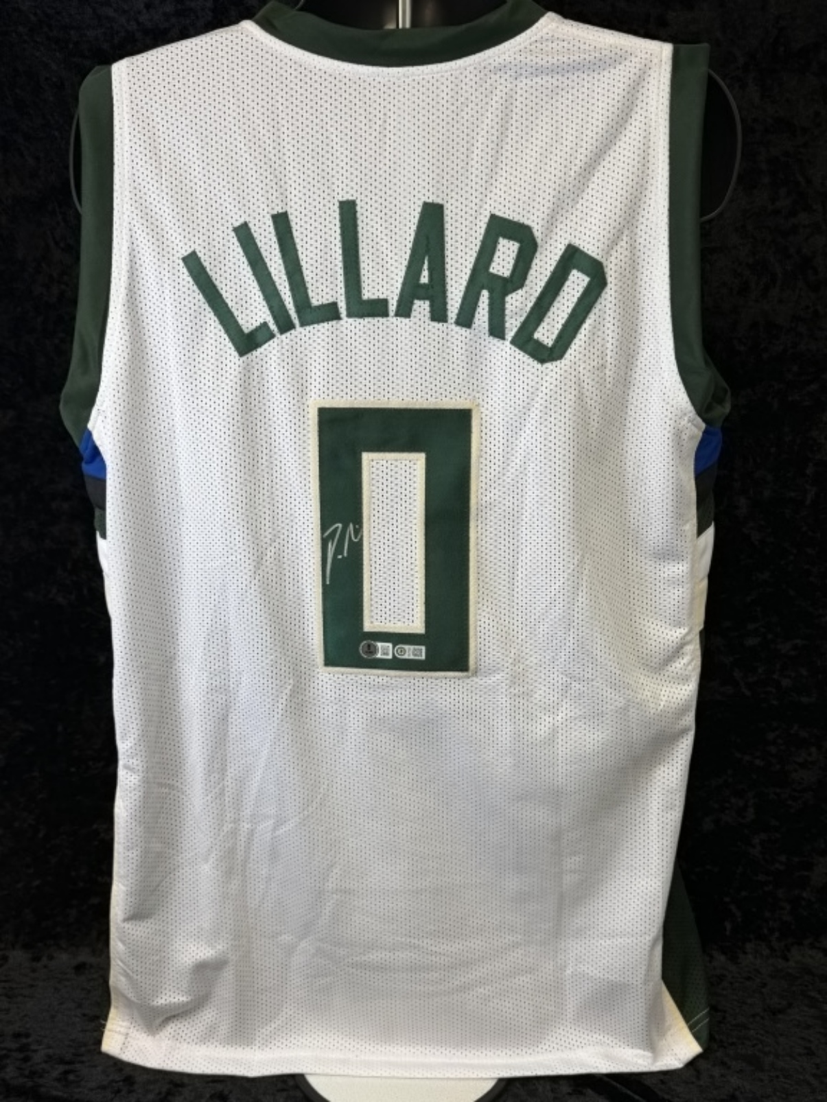 Damian Lillard Signed Bucks Jersey, Beckett